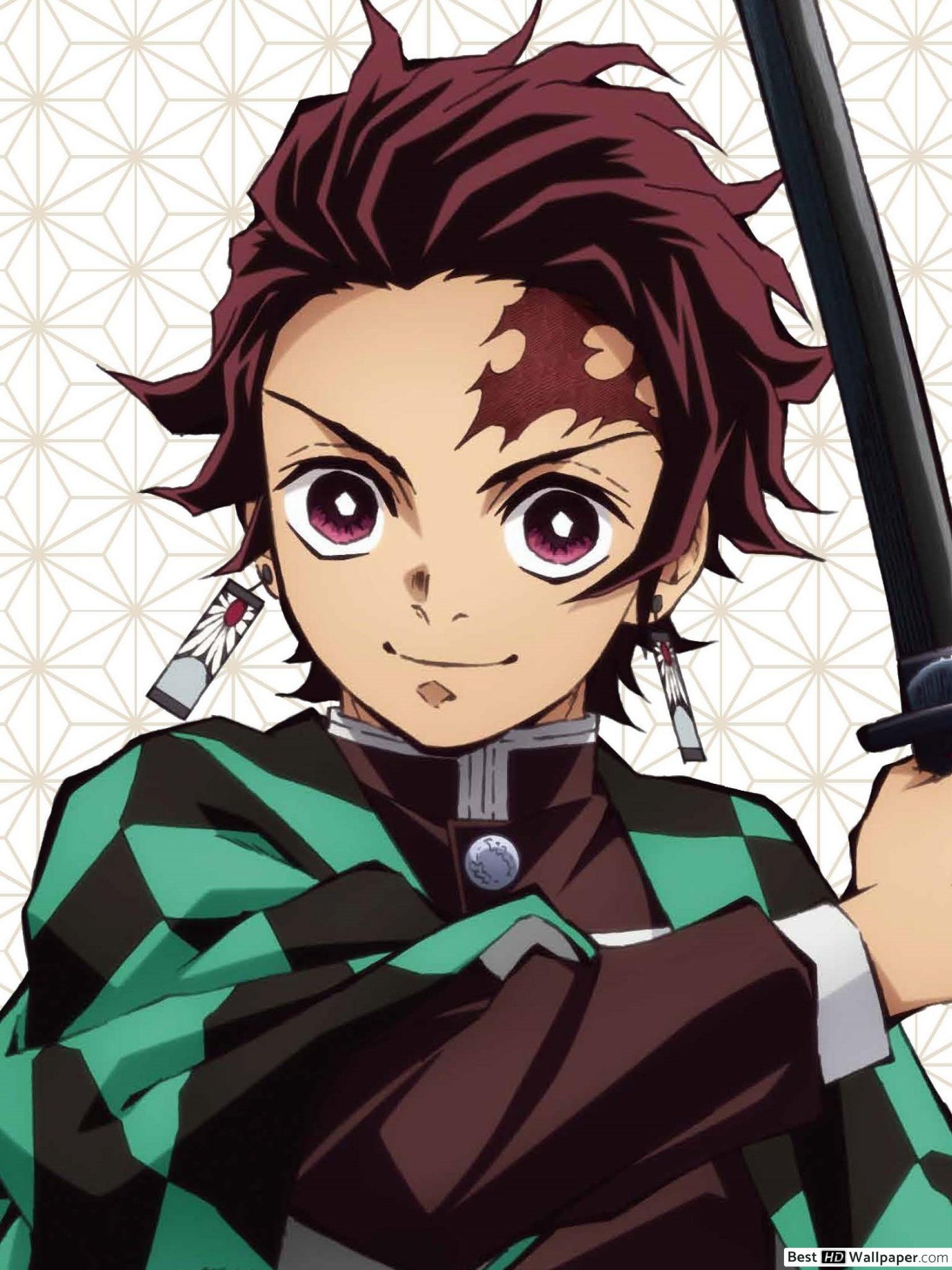 1540x2050 Demon Slayer Tanjirou HD wallpaper download, Phone