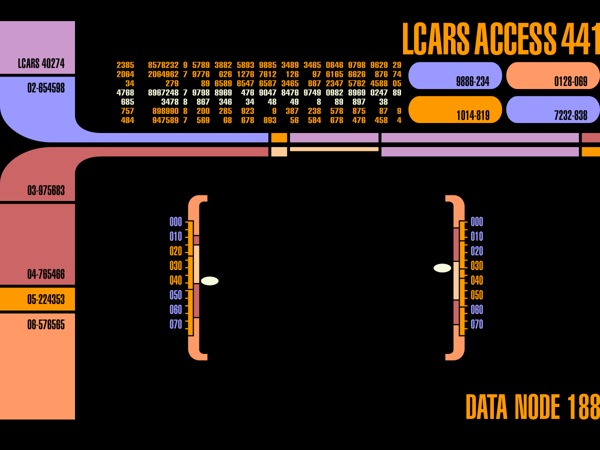 1200x900 LCARS, Desktop