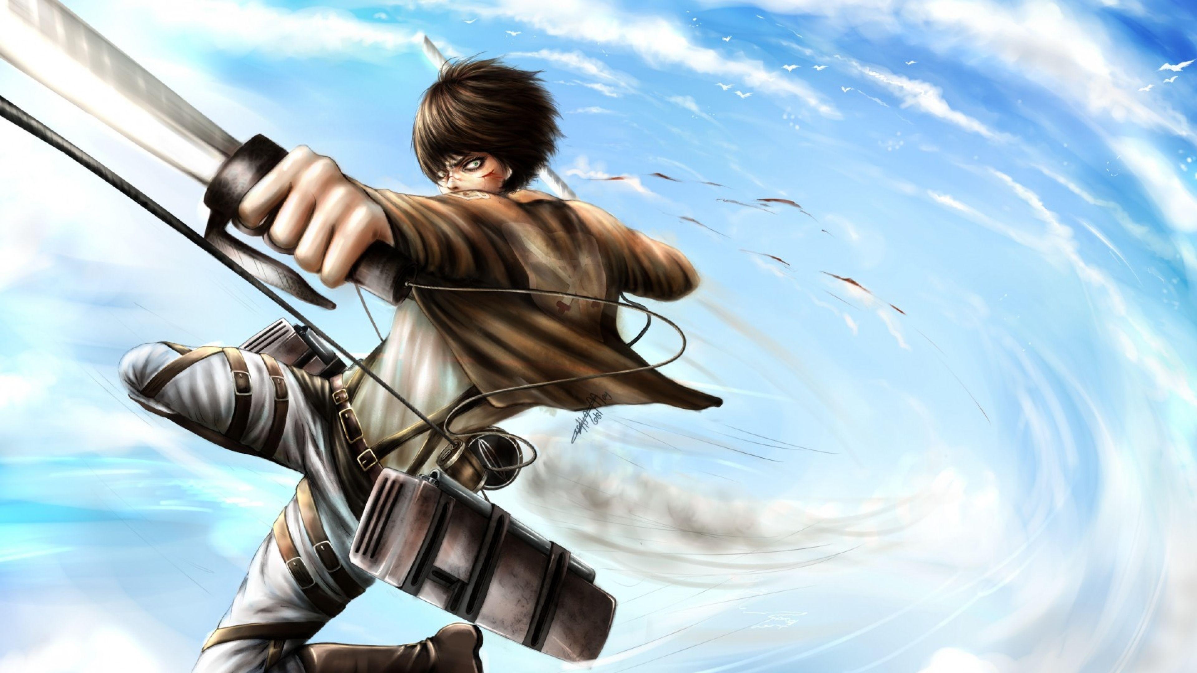 3840x2160 4K Ultra HD Attack on titan Wallpaper HD, Desktop Background, Desktop