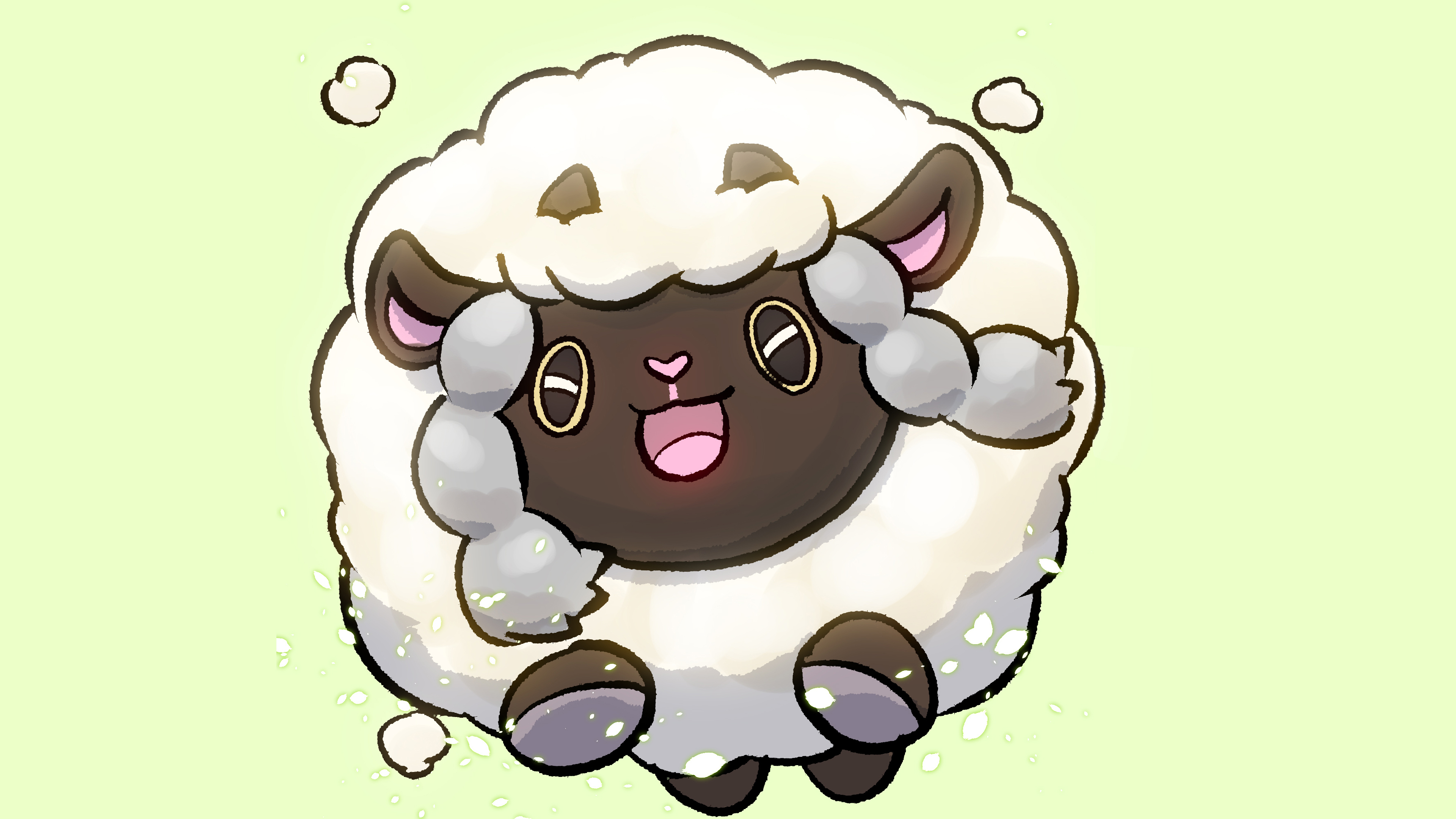 3840x2160 Wooloo Pokemon Sword and Shield 4K Wallpaper, Desktop