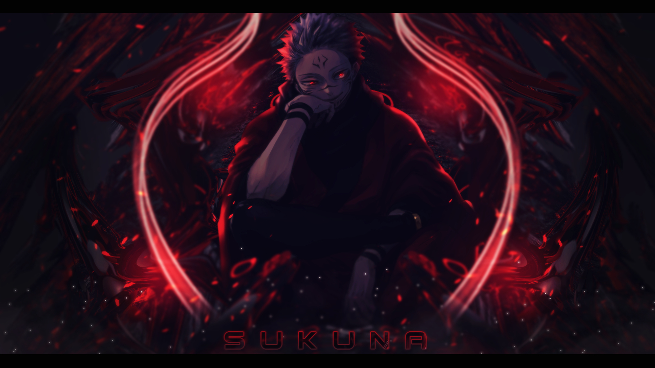 1280x720 Ryomen Sukuna gfx wallpaper, Desktop