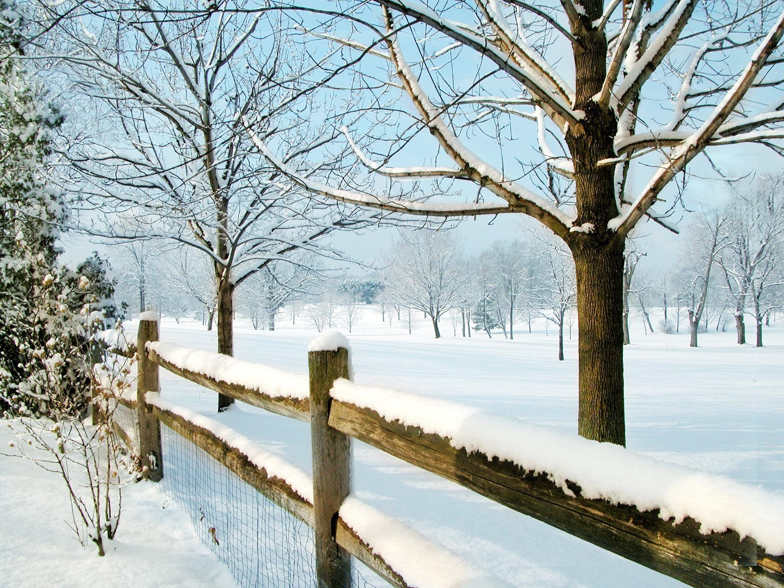 1600x1200 Country Winter Wallpaper, Desktop