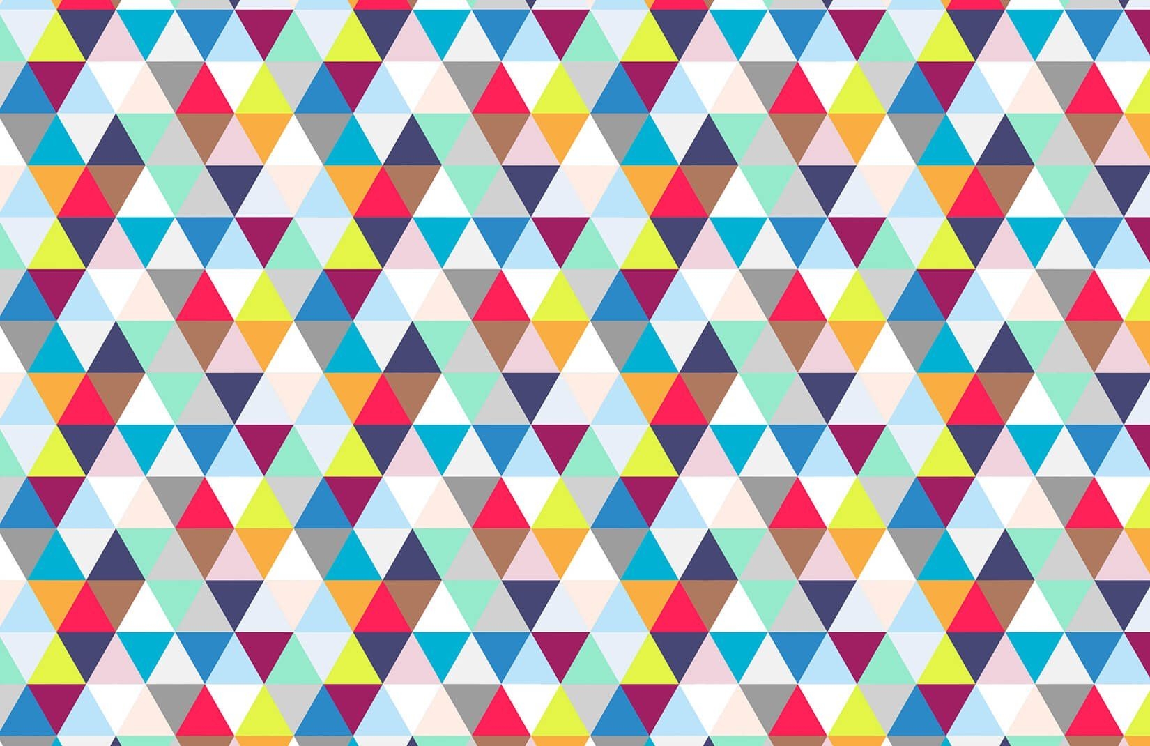 1650x1070 Multicoloured Triangles Wallpaper, Desktop