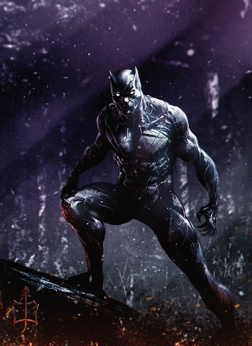 840x1160 Dark, Superhero, Marvel, Black Panther, Wallpaper Superhero, Phone