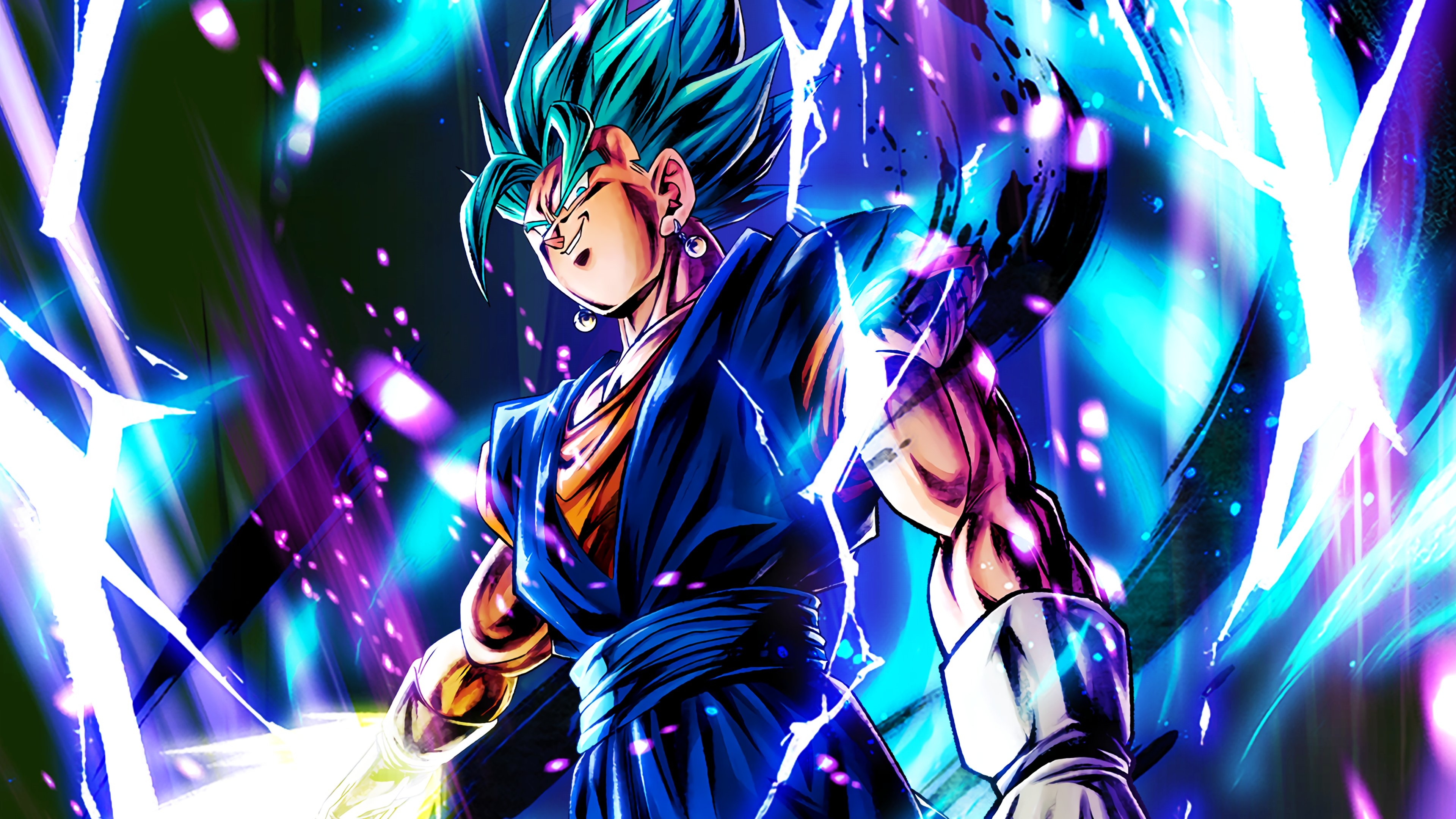 3840x2160 ANiMA IN PUR Sparking Super Saiyan God SS Vegito HD + 4K PC Wallpaper + 4K Phone Wallpaper Version! #DBLegends #DragonBallLegends, Desktop