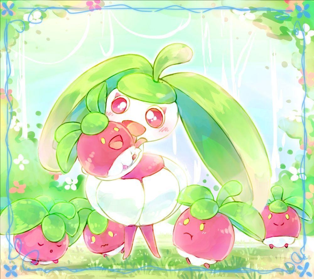 1000x890 Bounsweet y Steenee. Pokémon!. Pokémon, Pokemon fan, Desktop