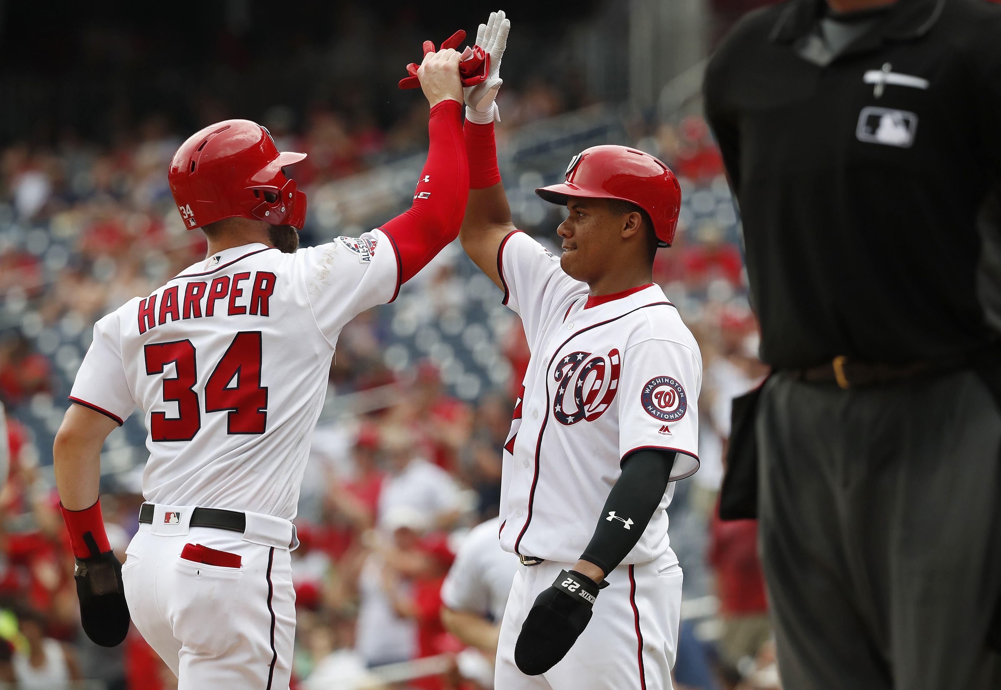 3200x2210 Washington Nationals: Comparing Bryce Harper and Juan Soto, Desktop