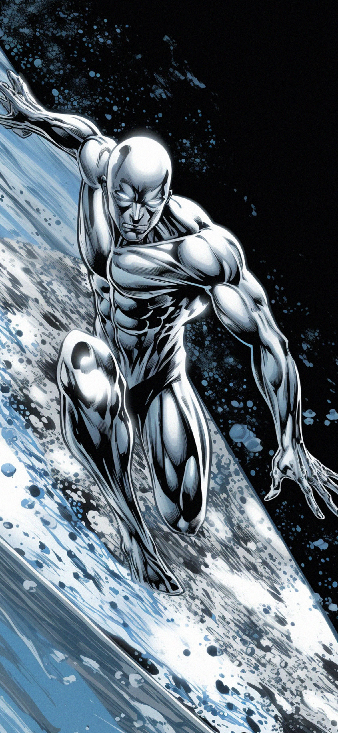 1190x2560 Marvel Silver Surfer in Space, Phone