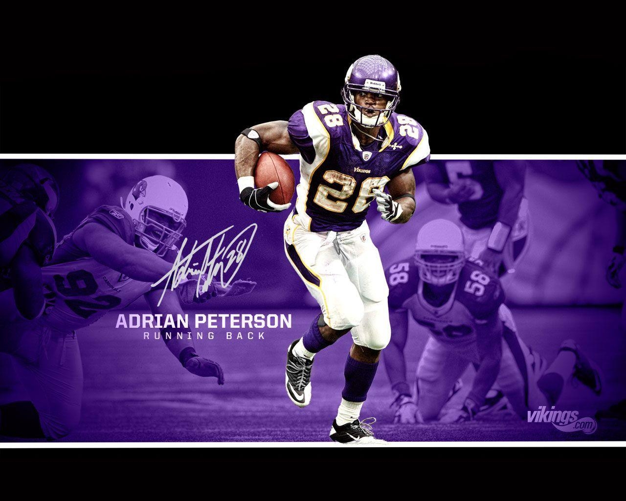 1280x1030 Minnesota Vikings Player Adrian Peterson Wallpaper. Download, Desktop