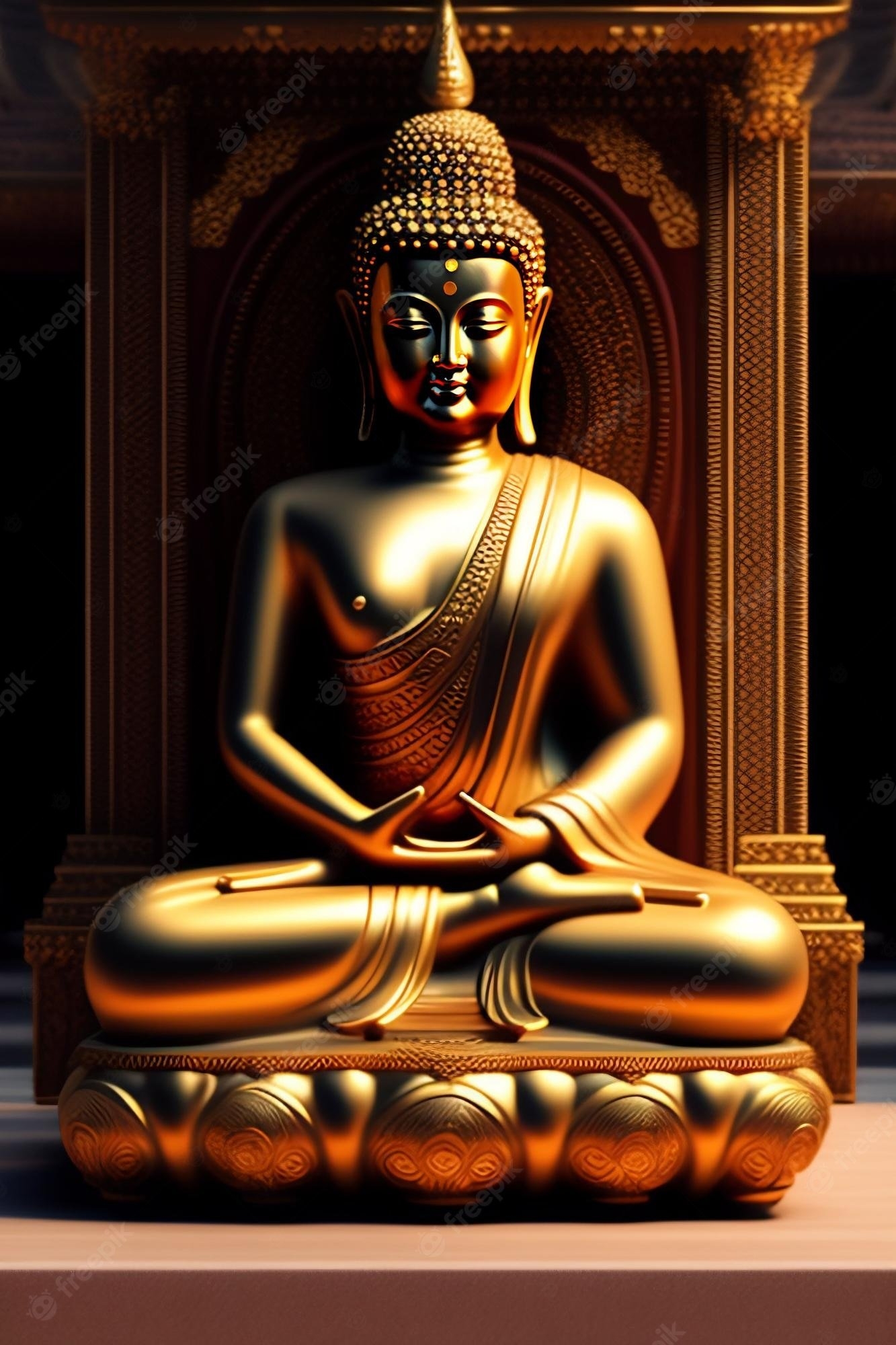 1340x2000 Buddha Wallpaper Image, Phone