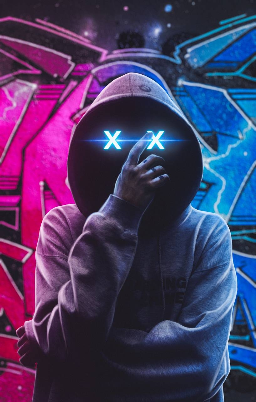 820x1280 Neon man wallpaper, Phone