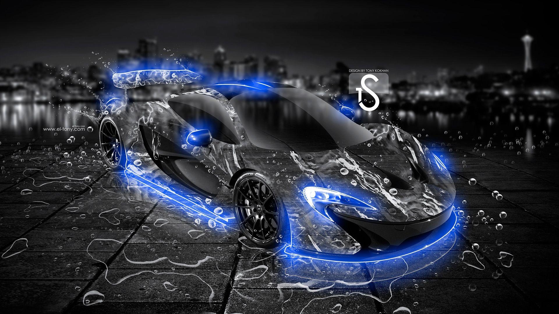 1920x1080 Cars P1 P1 Water Car 2013 Blue Dark Neon HD, Desktop