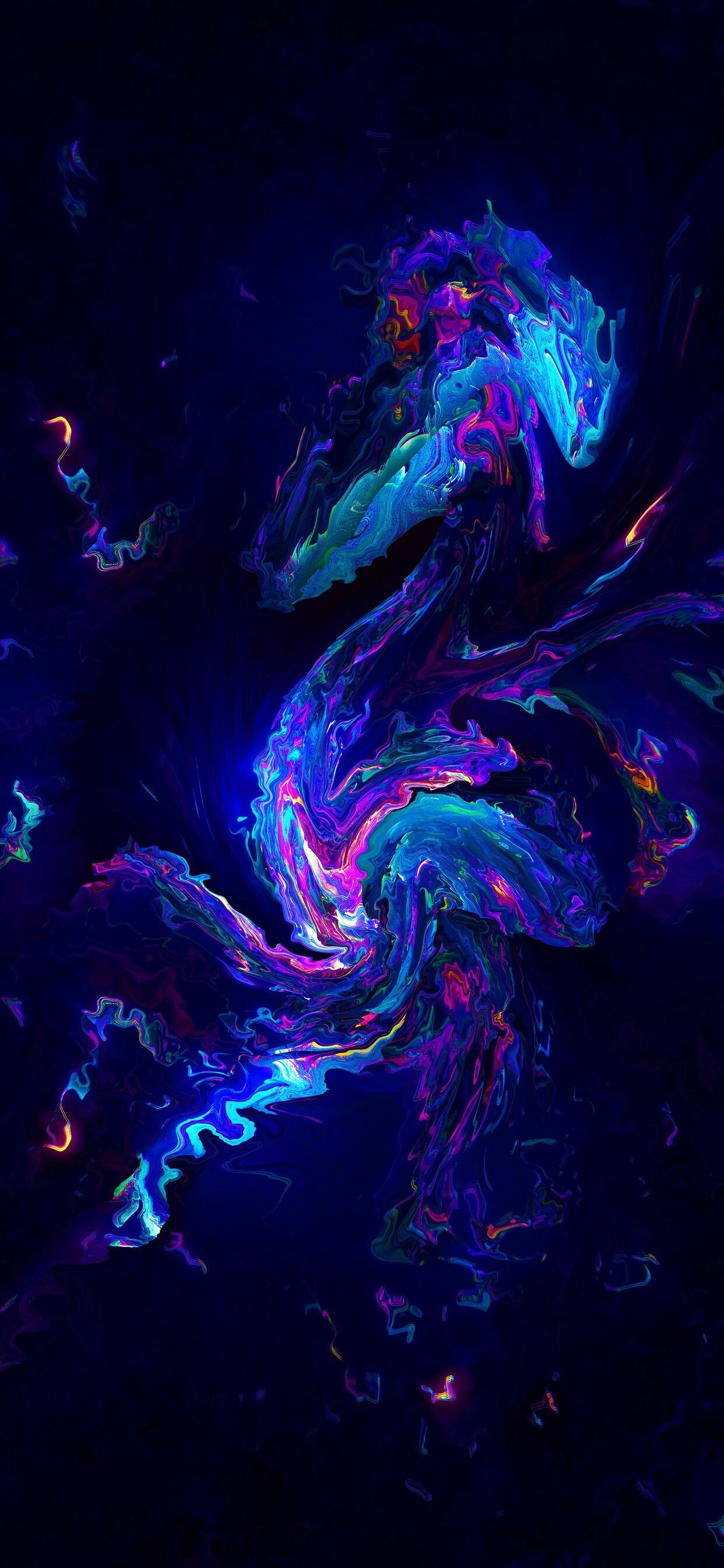 1250x2690 Neon Wallpaper, Phone