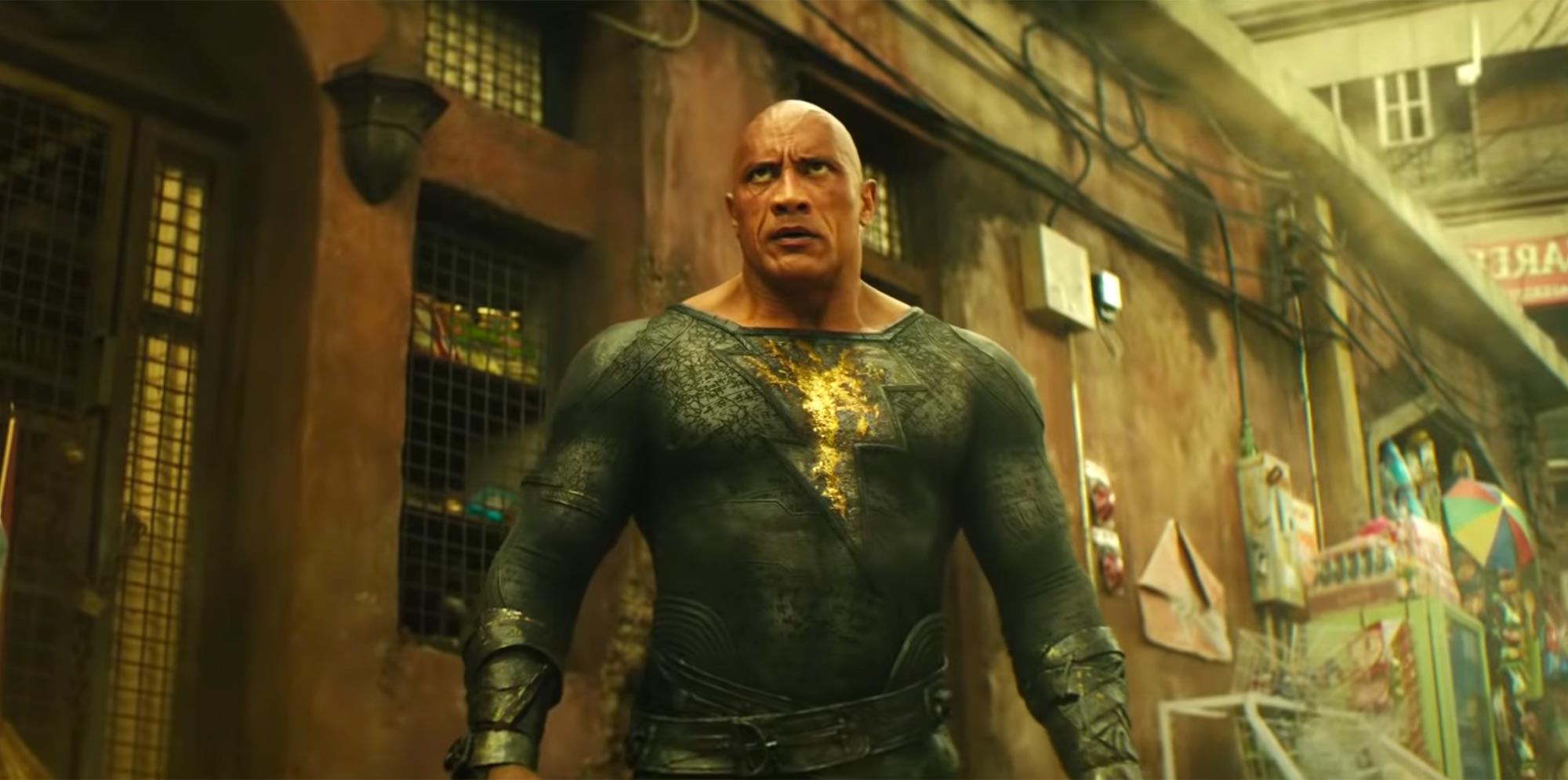 2000x1000 See the Rock's Black Adam, Pierce Brosnan's Doctor Fate in DC's 2022 preview, Dual Screen