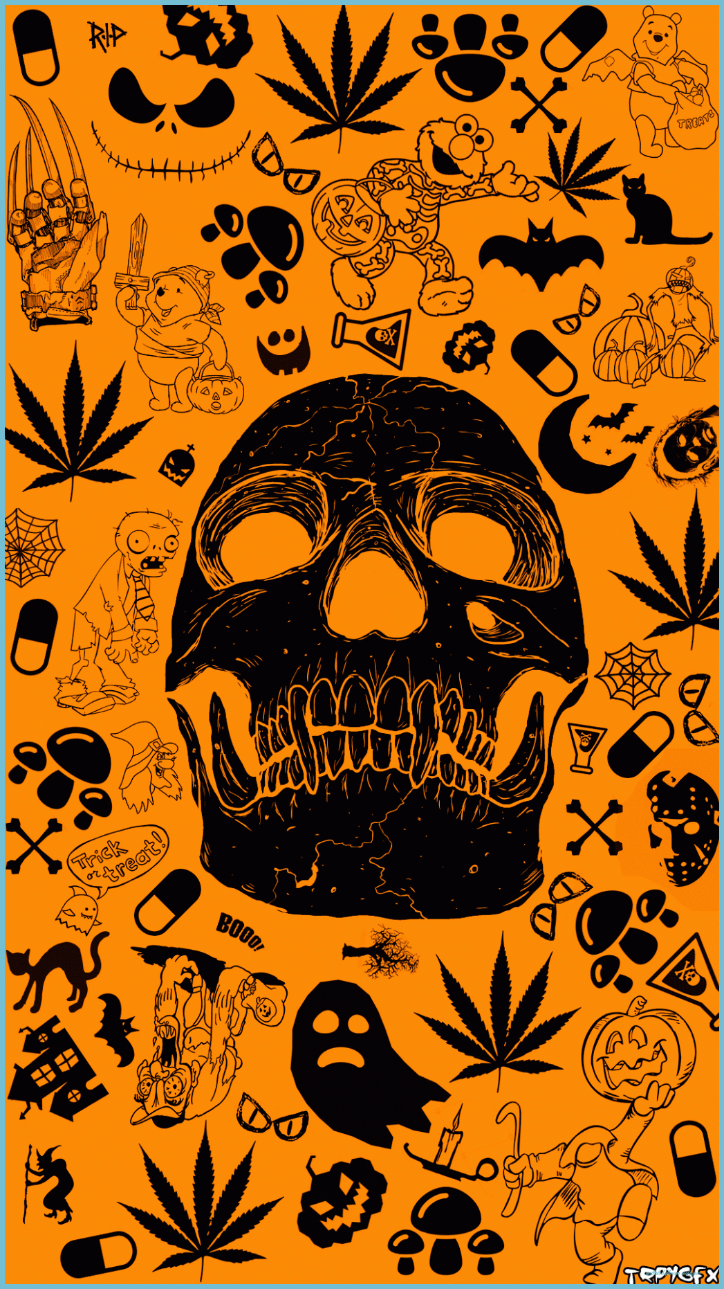 1050x1870 Aesthetic Halloween Image On High Quality Wallpaper On Snowman Halloween Wallpaper, Phone