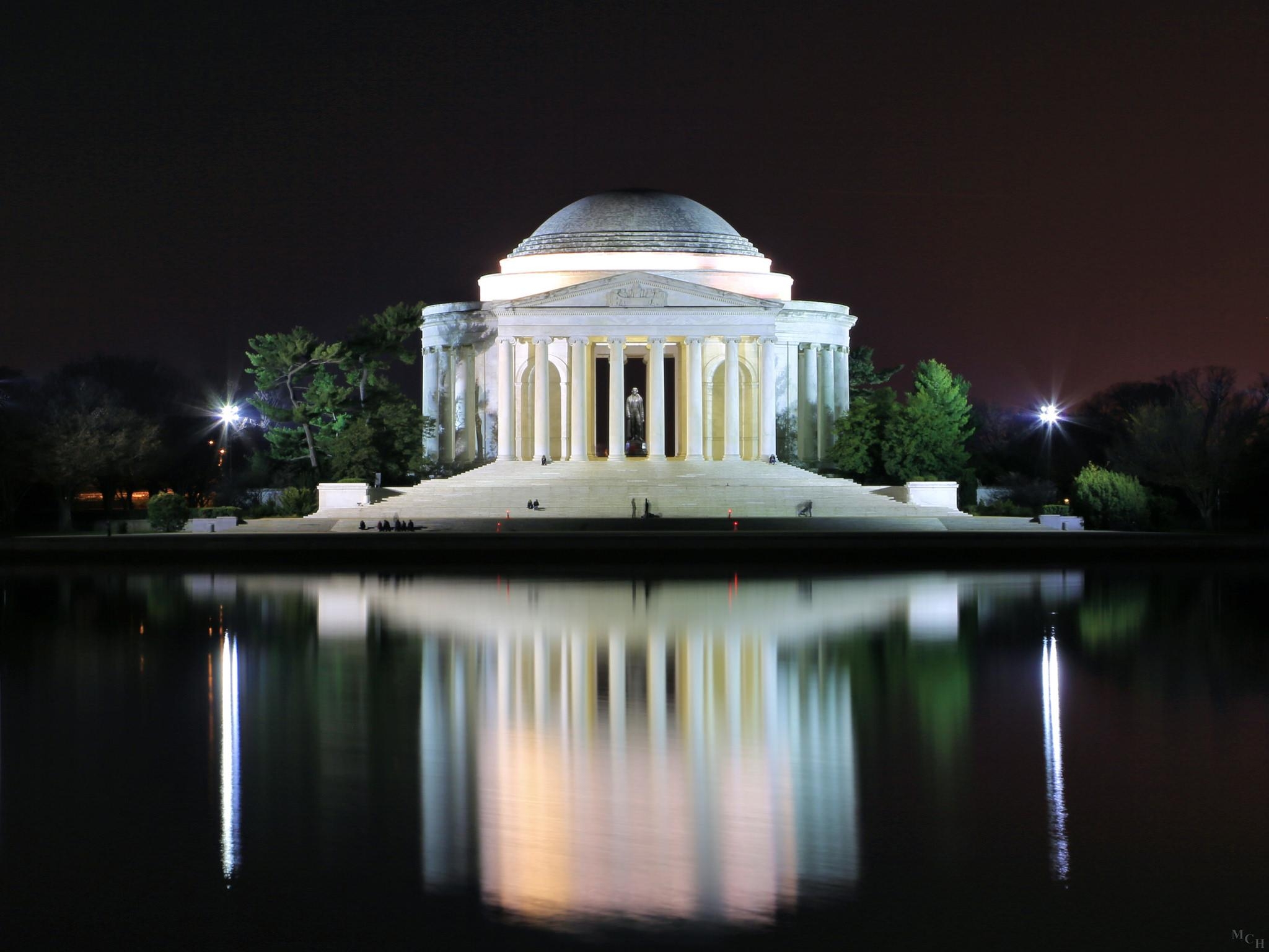 2050x1540 Darkness over the Jefferson Memorial. Thomas Jefferson Memo, Desktop