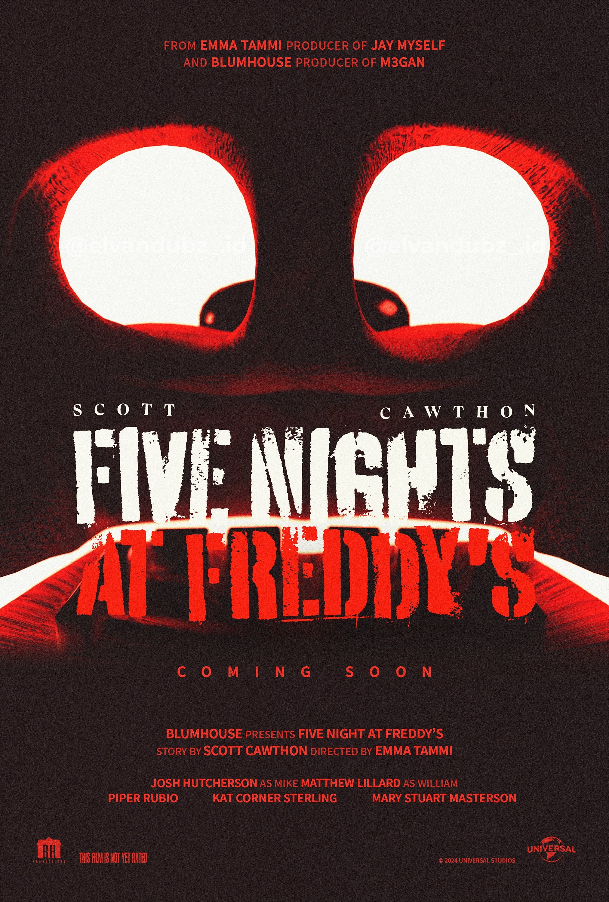 2030x3000 Five Nights at Freddy's Movie / FNAF Movie poster i made, hope y'all liked it, Phone