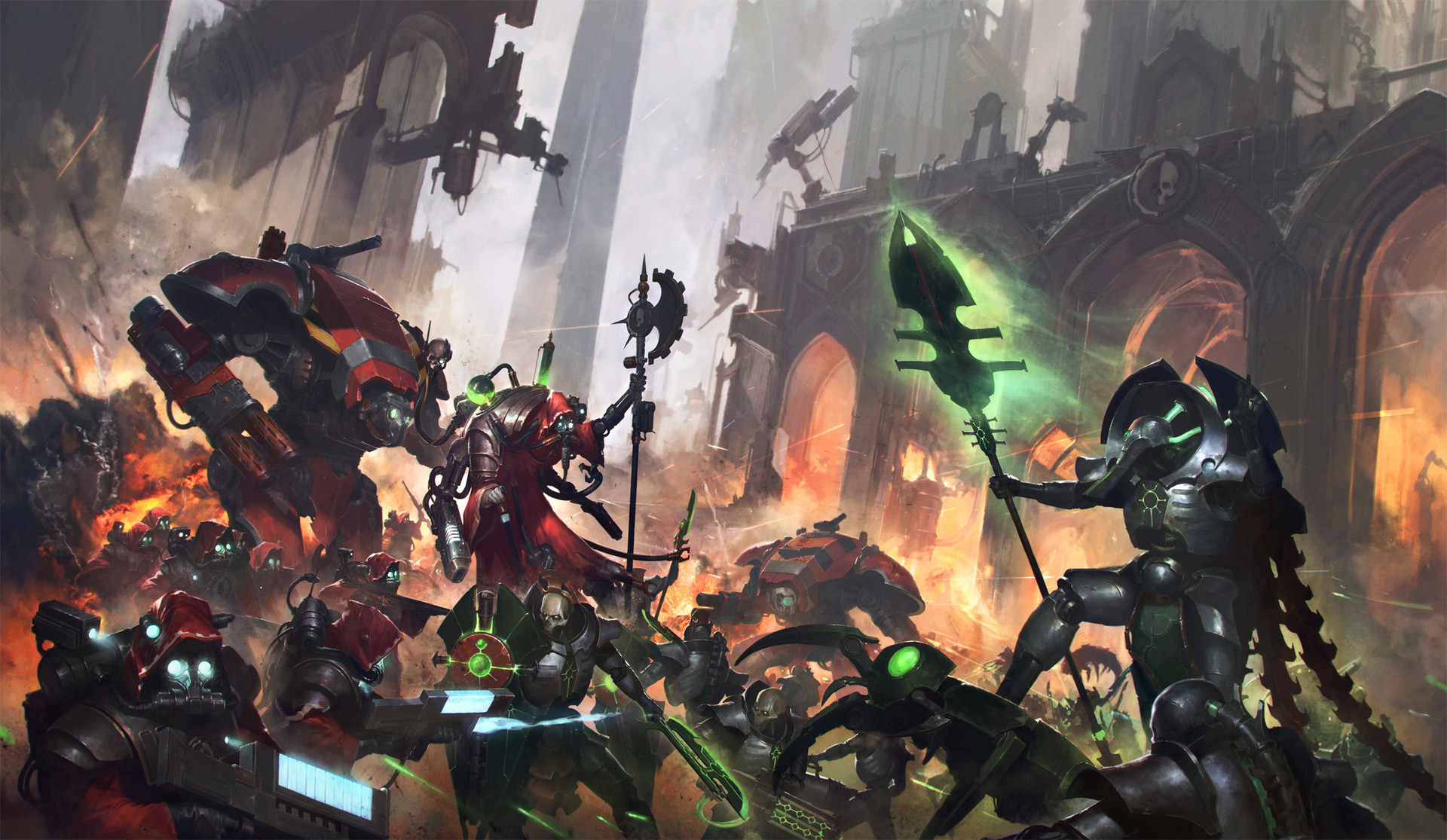 1920x1120 WH40K, Warhammer Necrons, Adeptus Mechanicus, Video games Wallpaper HD / Desktop and Mobile Background, Desktop