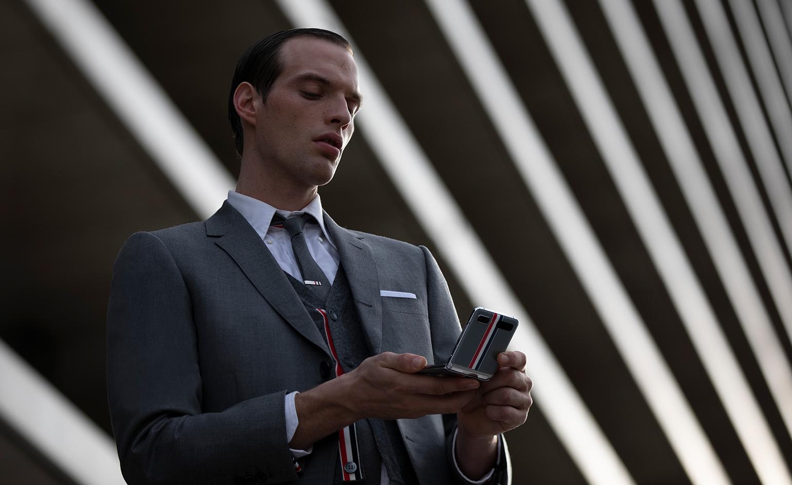 1540x950 Thom Browne flips the lid for Samsung's latest folding phone. Wallpaper*, Desktop