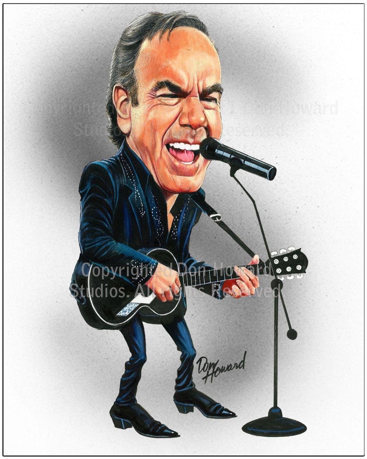 1290x1600 Image result for music caricatures. neil diamond, Phone