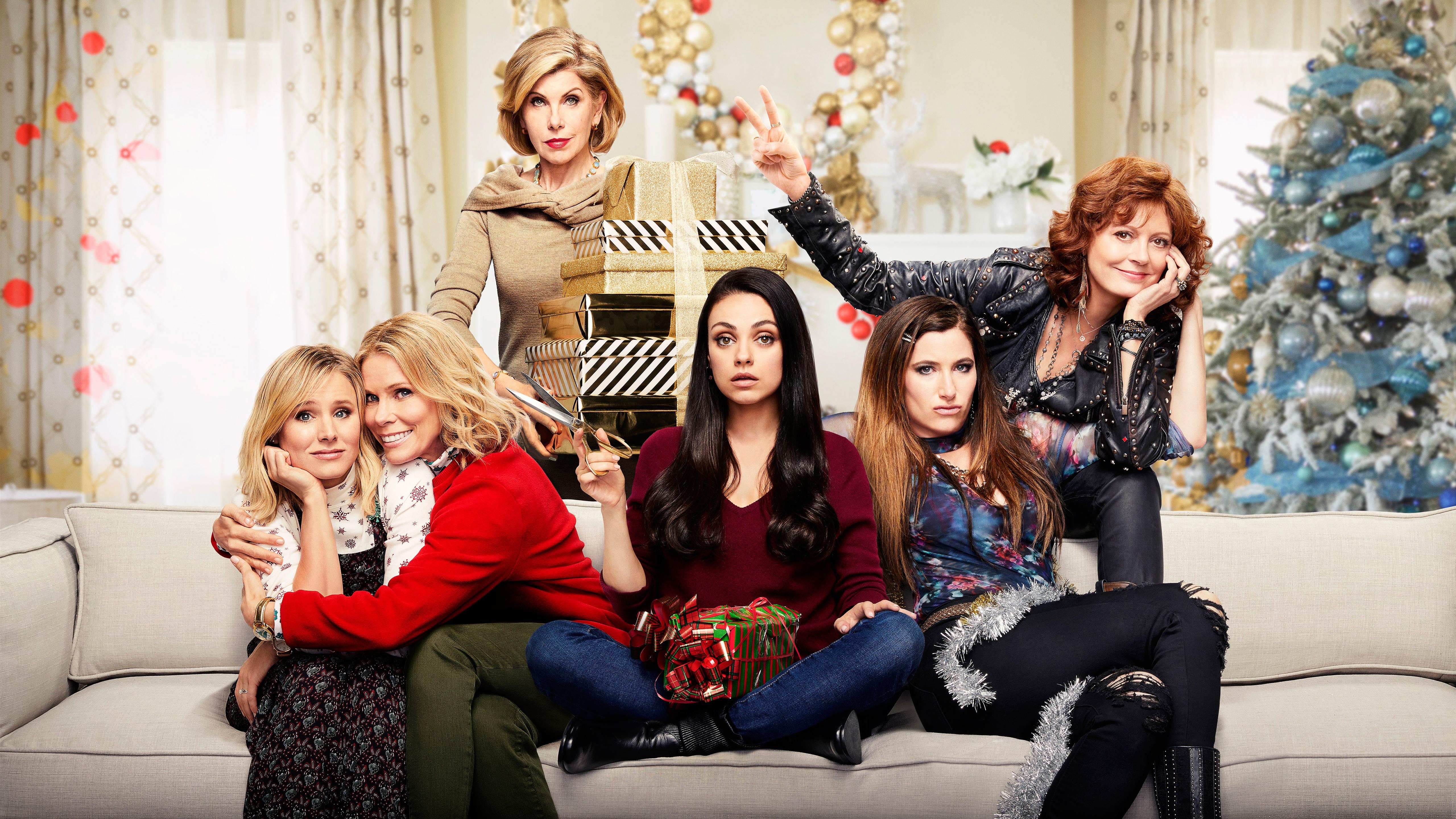 5120x2880 Wallpaper A Bad Moms Christmas, Christine Baranski, Mila Kunis, Desktop