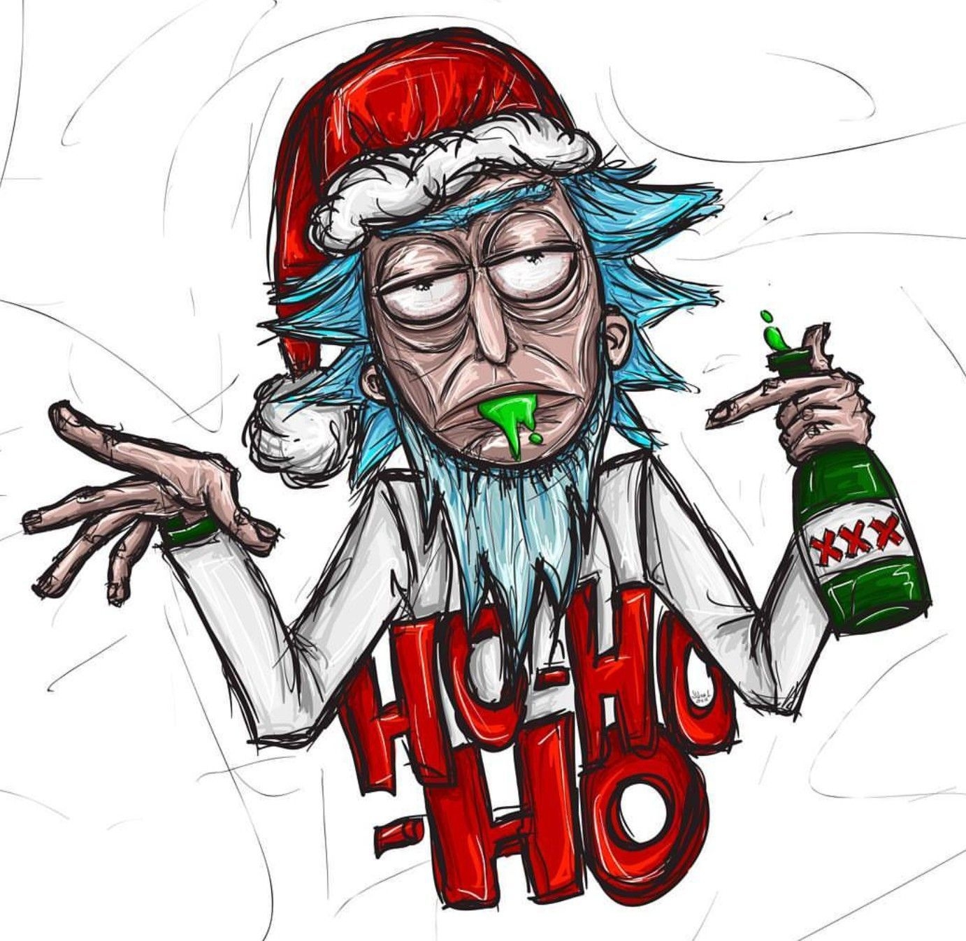 1390x1350 Rick and Morty x Christmas. Rick and morty, Morty, Rick, Desktop