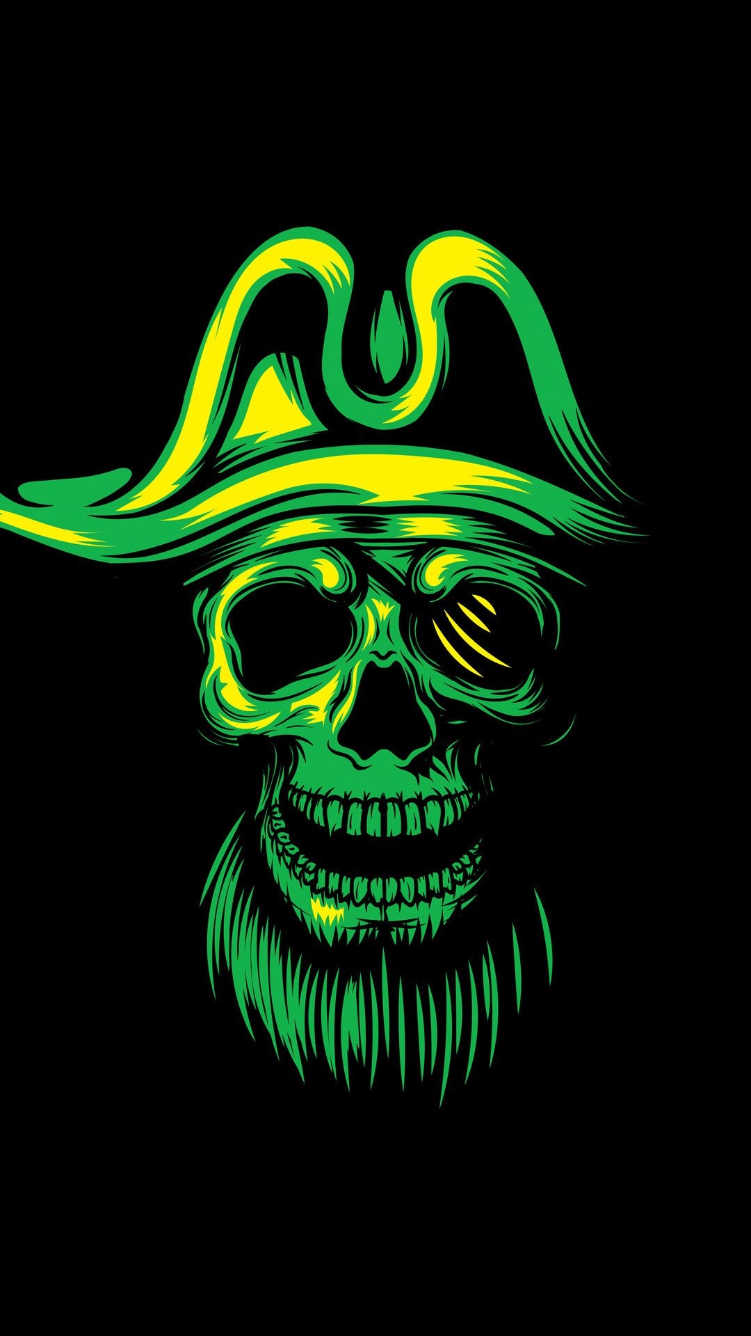 1080x1920 Pirate Skull Wallpaper, Phone