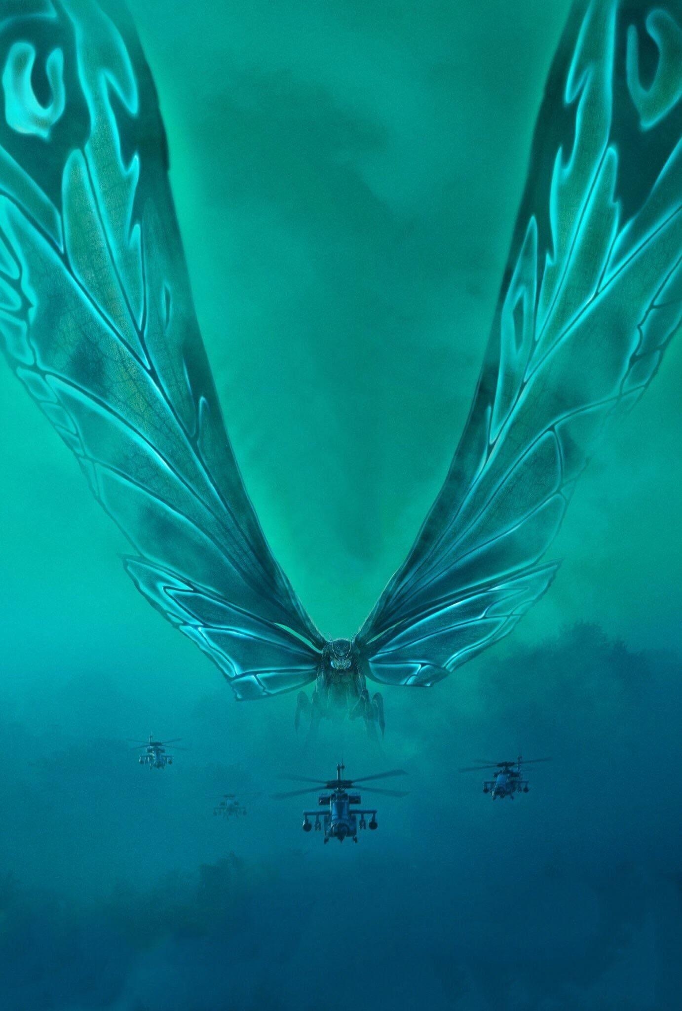 1390x2050 Official Mothra 2019 Poster Textless. Godzilla wallpaper, Godzilla, Kaiju monsters, Phone