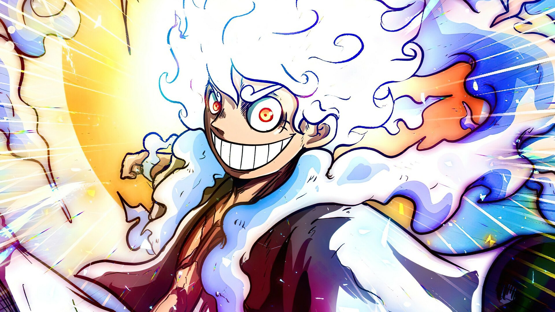 1920x1080 Luffy Joy Boy, Sun God Nika, Desktop