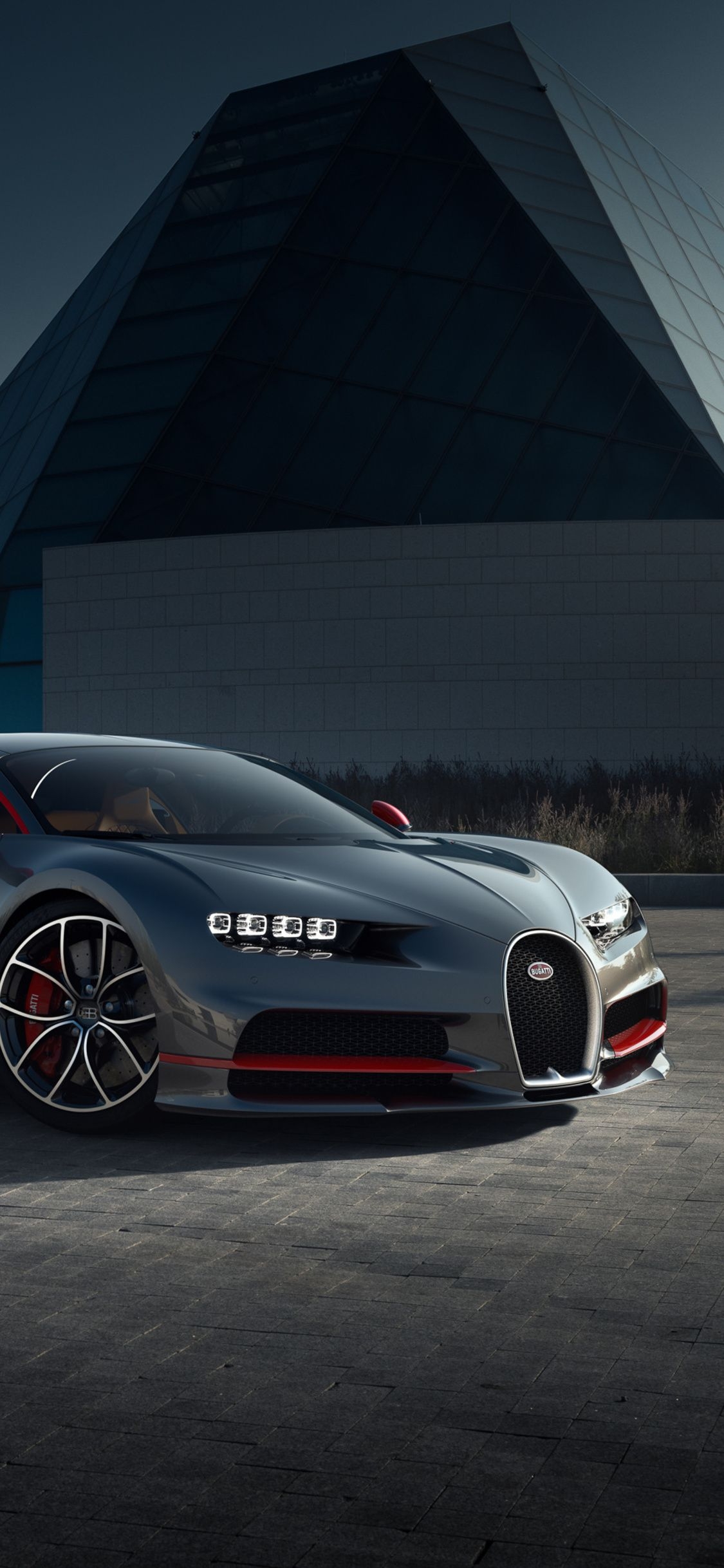 1130x2440 Bugatti Chiron CGI iPhone XS.hdqwalls.com, Phone