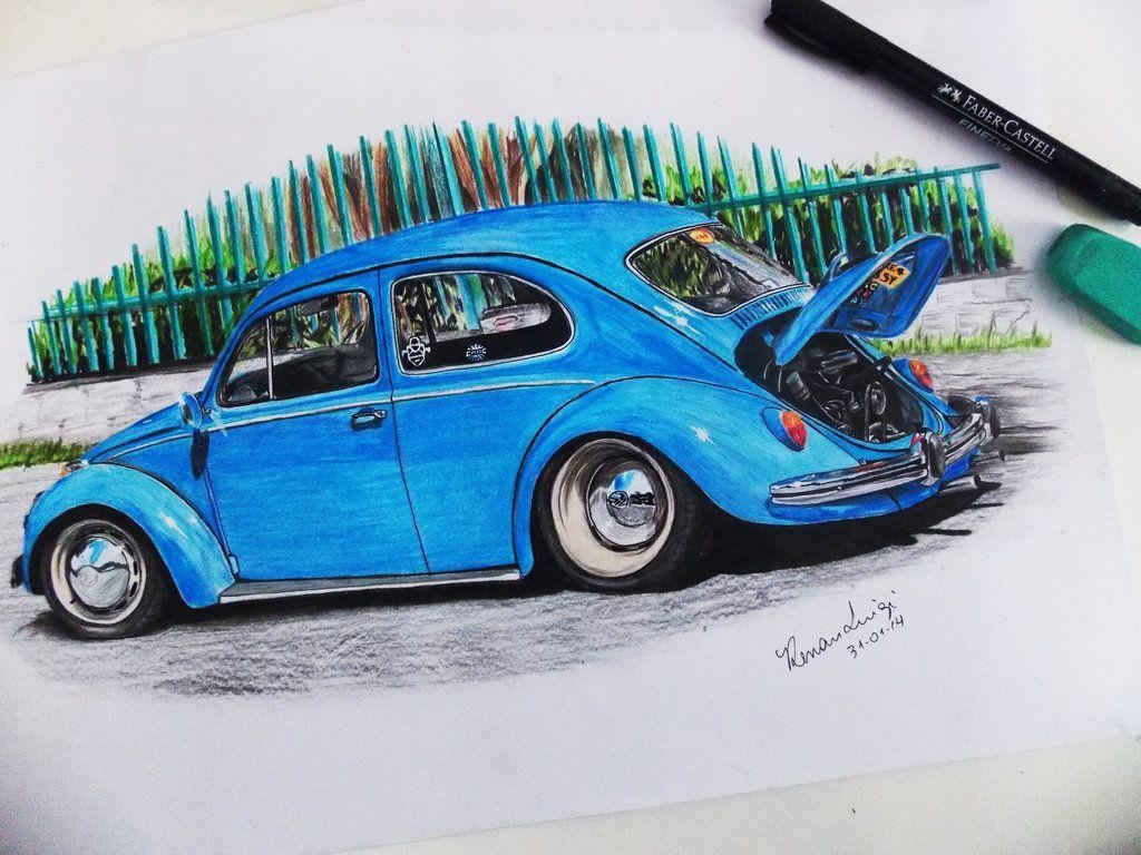 1030x770 VW Fusca Draw, Desktop