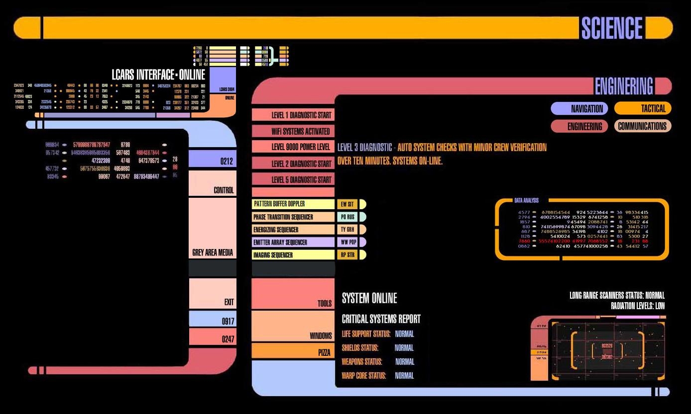 1390x840 Star Trek LCARS Wallpaper, Desktop