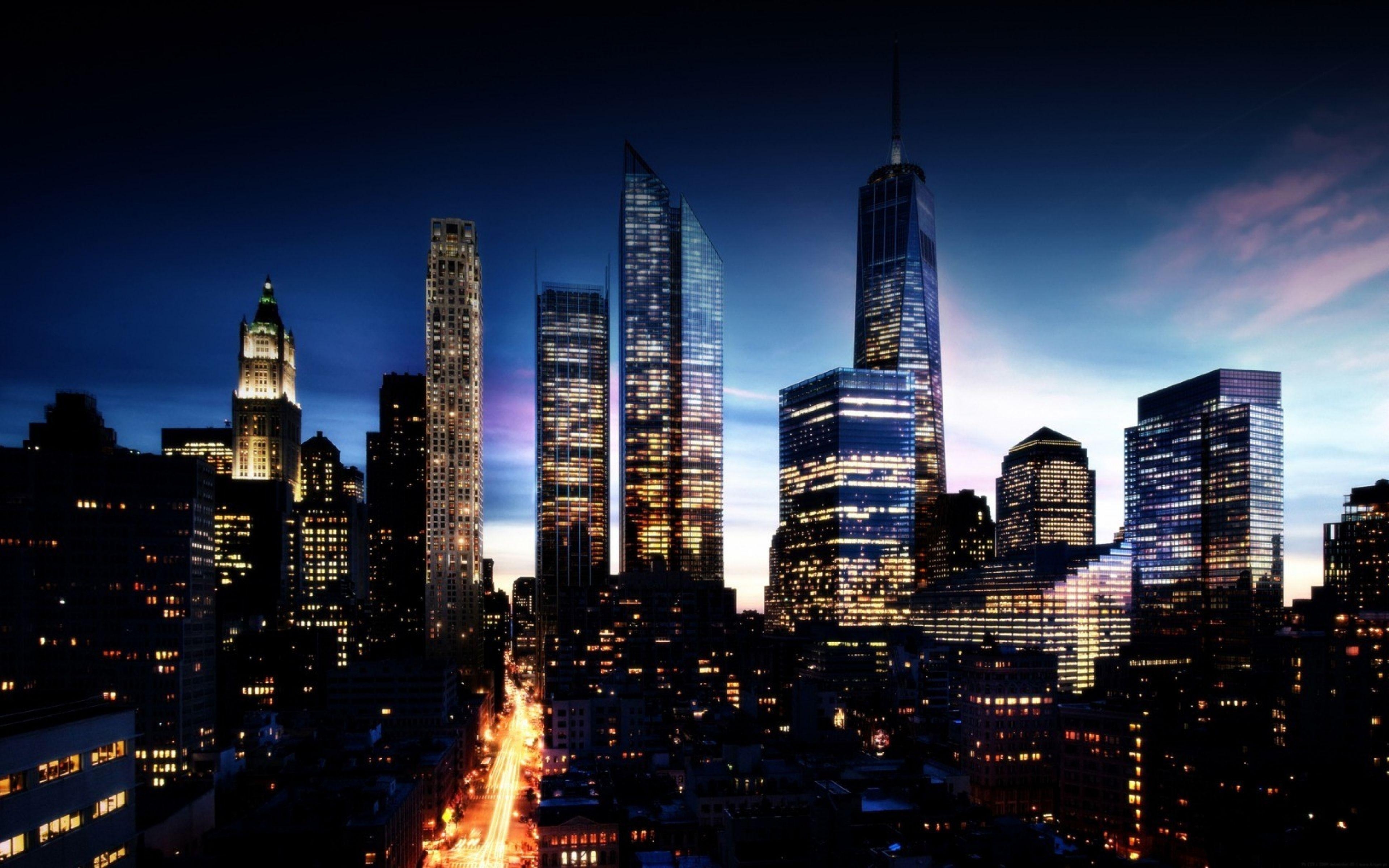 3840x2400 Night City Wallpaper High Resolution, City Wallpaper, Desktop