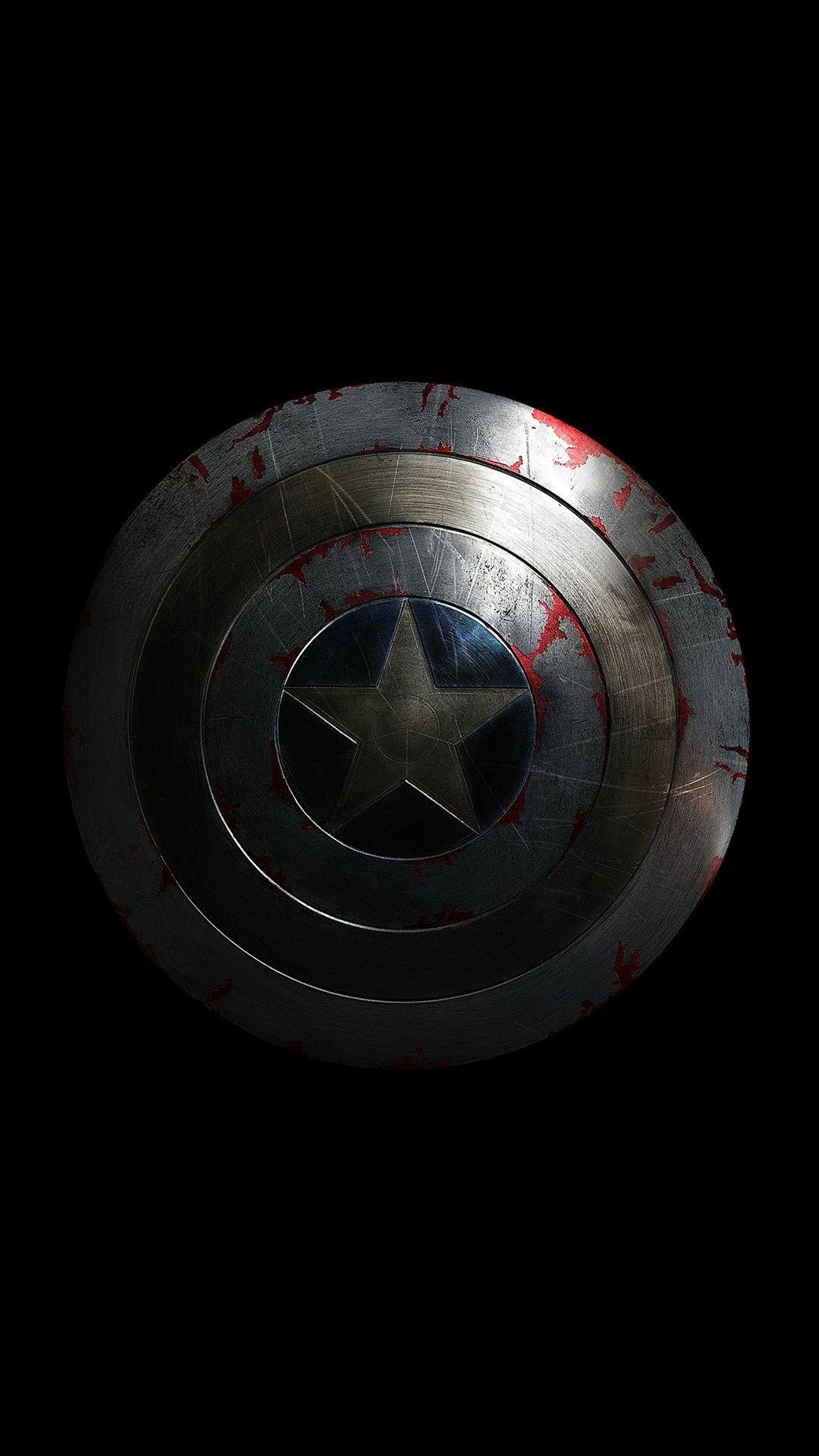 1080x1920 Captain America Avengers Hero Sheild Small Dark iPhone 8, Phone