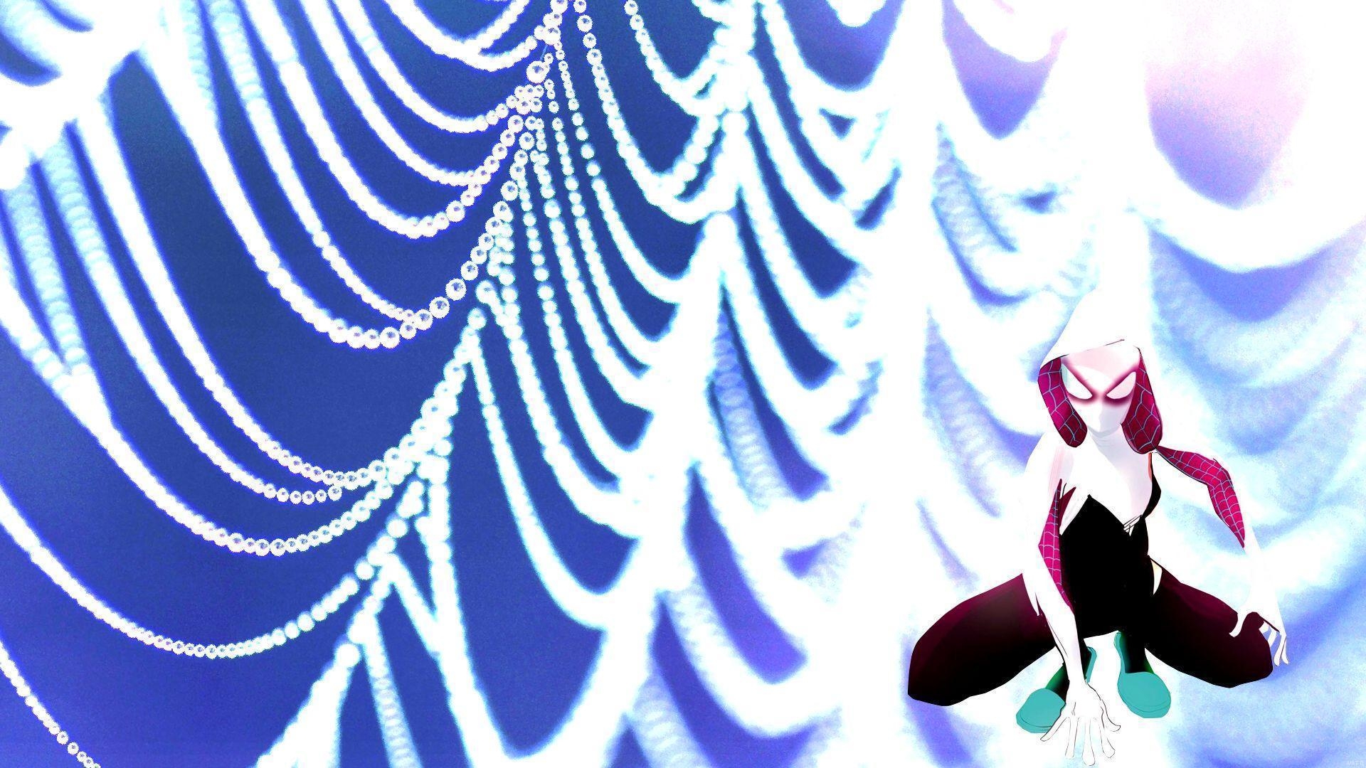 1920x1080 Spider Gwen #Wallpaper with a spider web background. Marvelous, Desktop