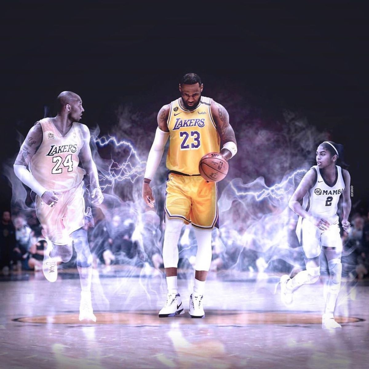 1200x1200 Kobe Bryant, Lebron James and Gigi Bryant. Kobe lebron, Kobe bryant picture, Kobe bryant poster, Phone