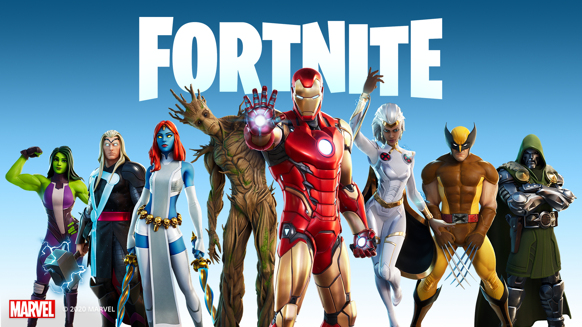 1920x1080 Tony Stark Fortnite wallpaper, Desktop