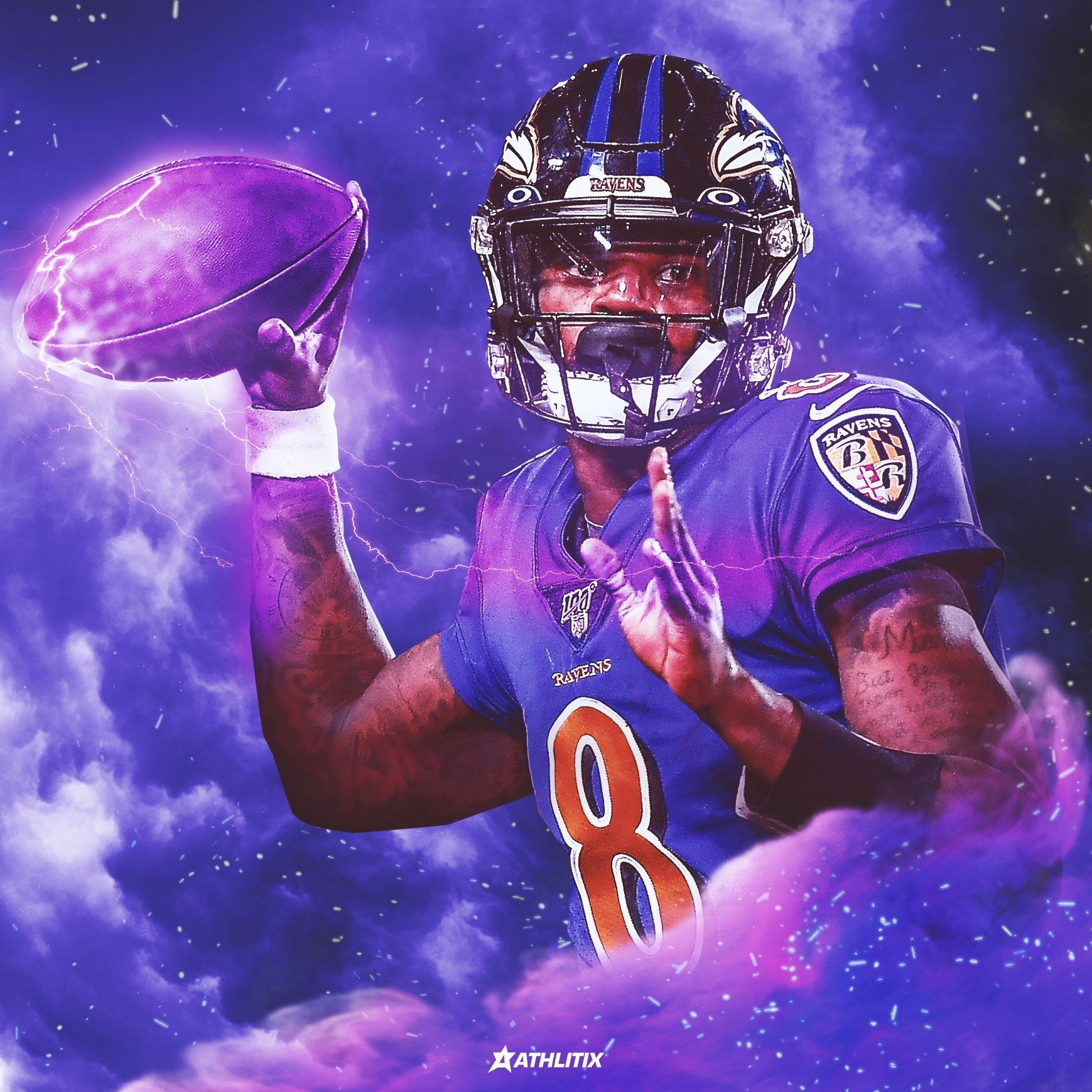 1740x1740 Lamar Jackson Artwork. Ravens football, Baltimore ravens football, Nfl football wallpaper, Phone