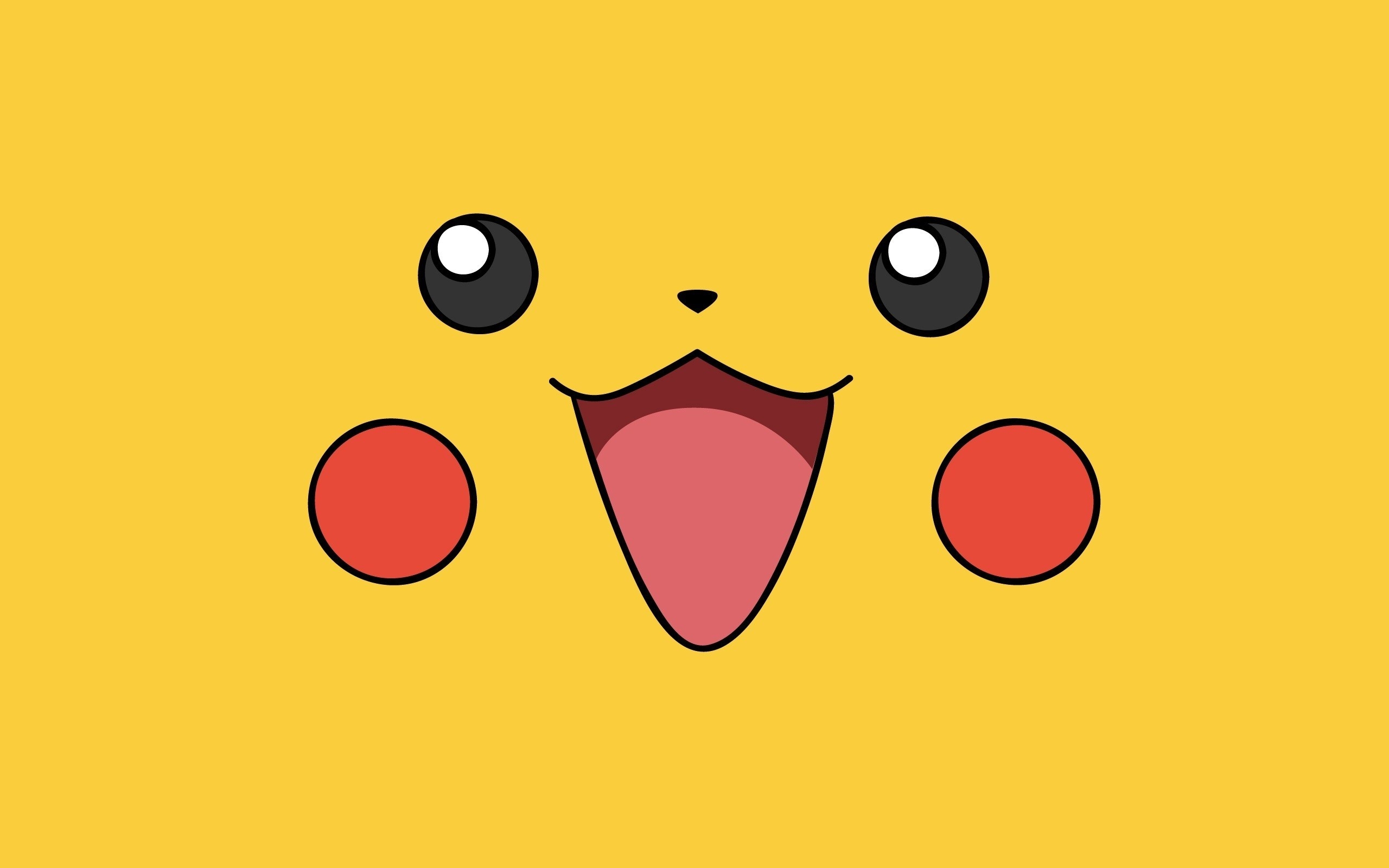 2560x1600 Pikachu Pokemon Cute Face Creative Cartoon Face HD Wallpaper, Desktop