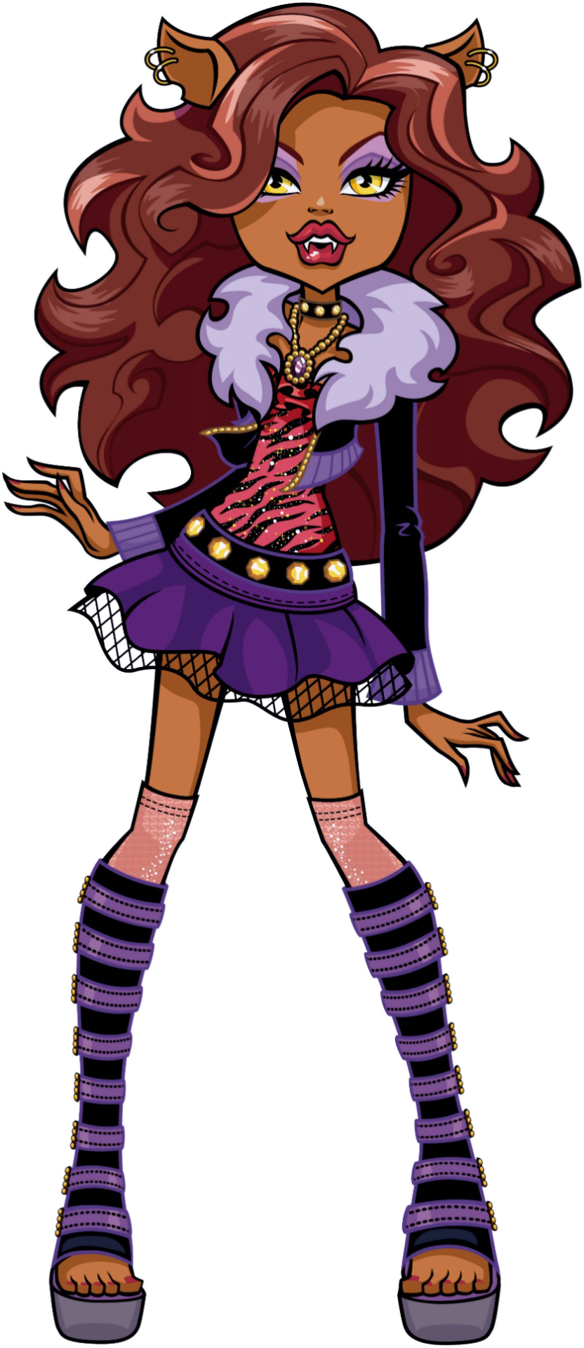 840x1920 Monster High: Clawdeen Wolf! Clawdeen Wolf is the daughter of a Werewolf. Confident and fierce, she. Monster high characters, Monster high art, Monster high dolls, Phone