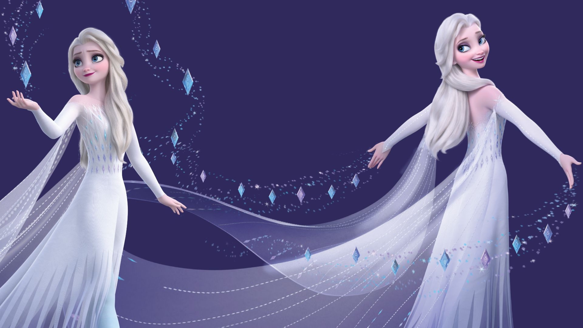 1920x1080 Frozen 2 HD wallpaperKeep enjoying the magic of Frozen 2 movie with 15 new HD wallpaper with beautiful image of. Down hairstyles, Elsa, Disney princess frozen, Desktop