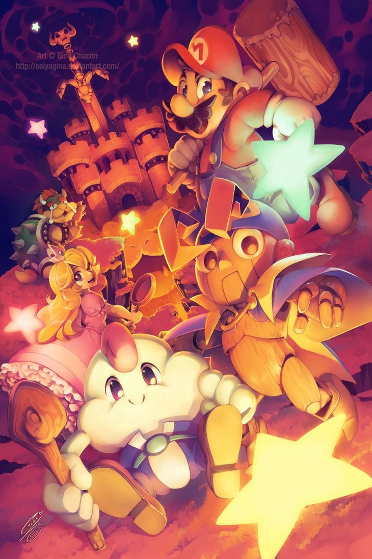 730x1100 Legend of the Seven Stars. Super mario art, Super mario rpg, Super mario bros, Phone