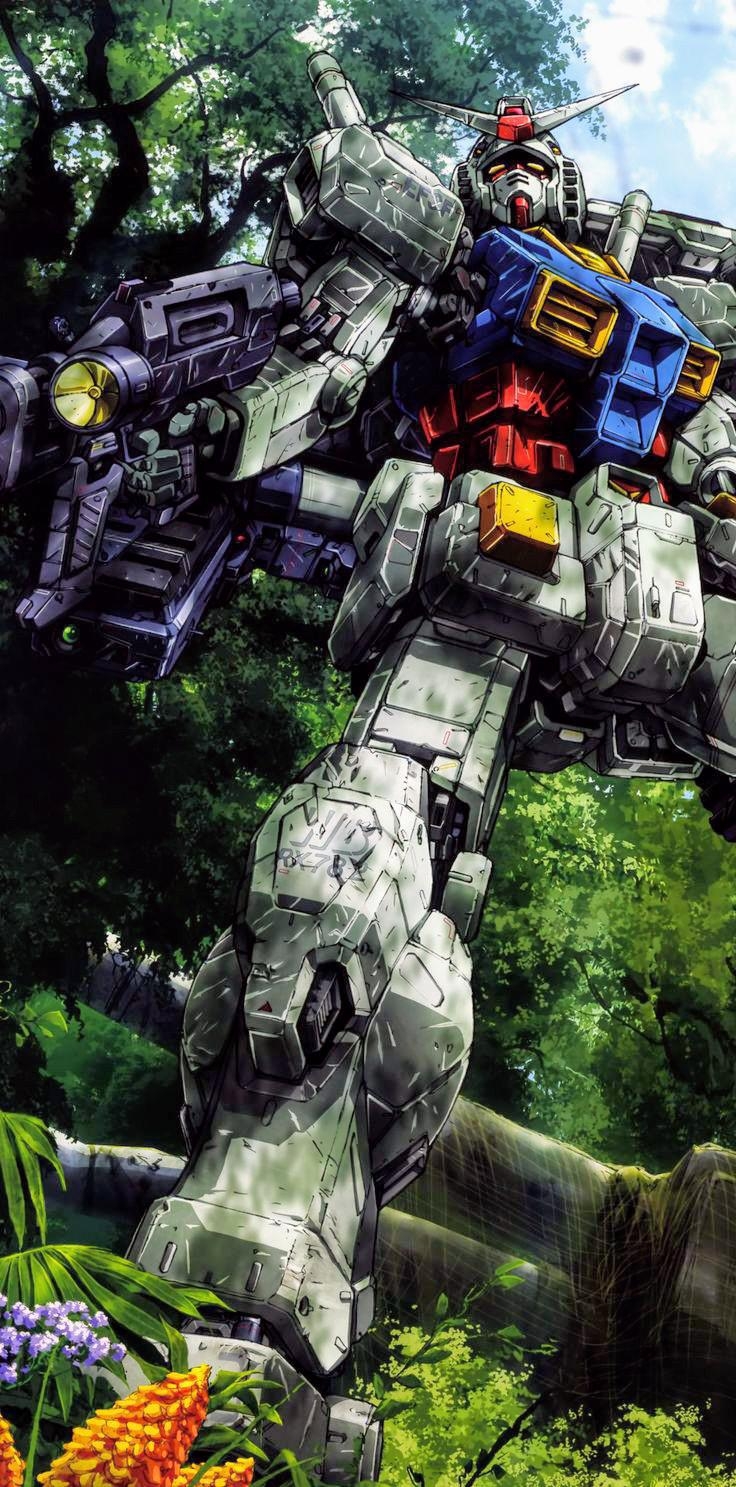 740x1490 Great wallpaper for your phone: Gundam, Phone