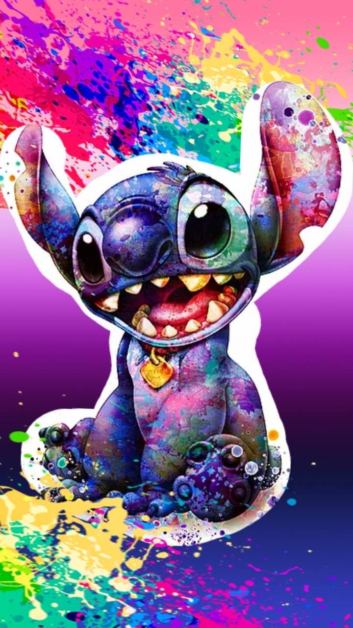 720x1280 Stitch splash color Wallpaper, Phone