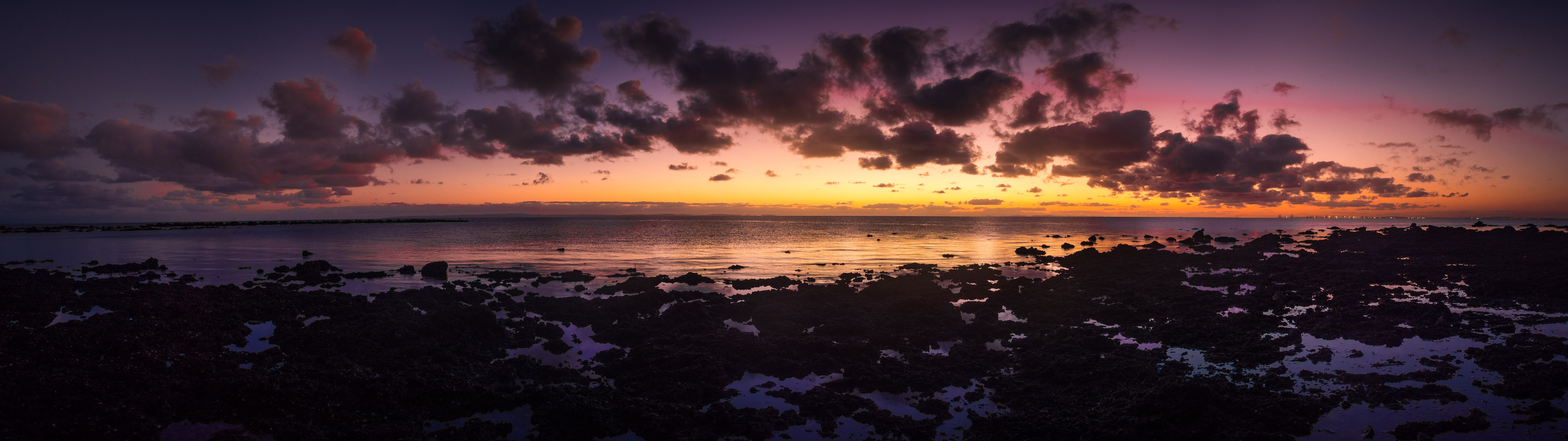 7820x2200 sunset dual monitors dual display #sea K #wallpaper #hdwallpaper #desktop. Wallpaper, HD wallpaper, Clouds, Dual Screen