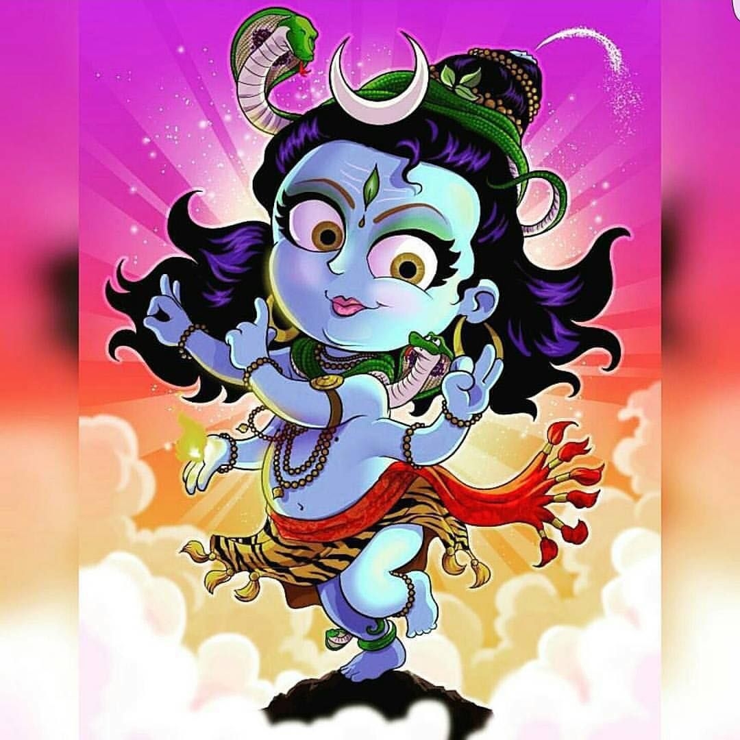 1080x1080 Anime Lord Shiva Wallpaper, Phone