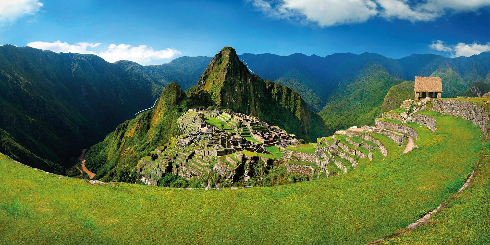 2000x1000 Machu Picchu Wallpaper PC O3EG2, Dual Screen