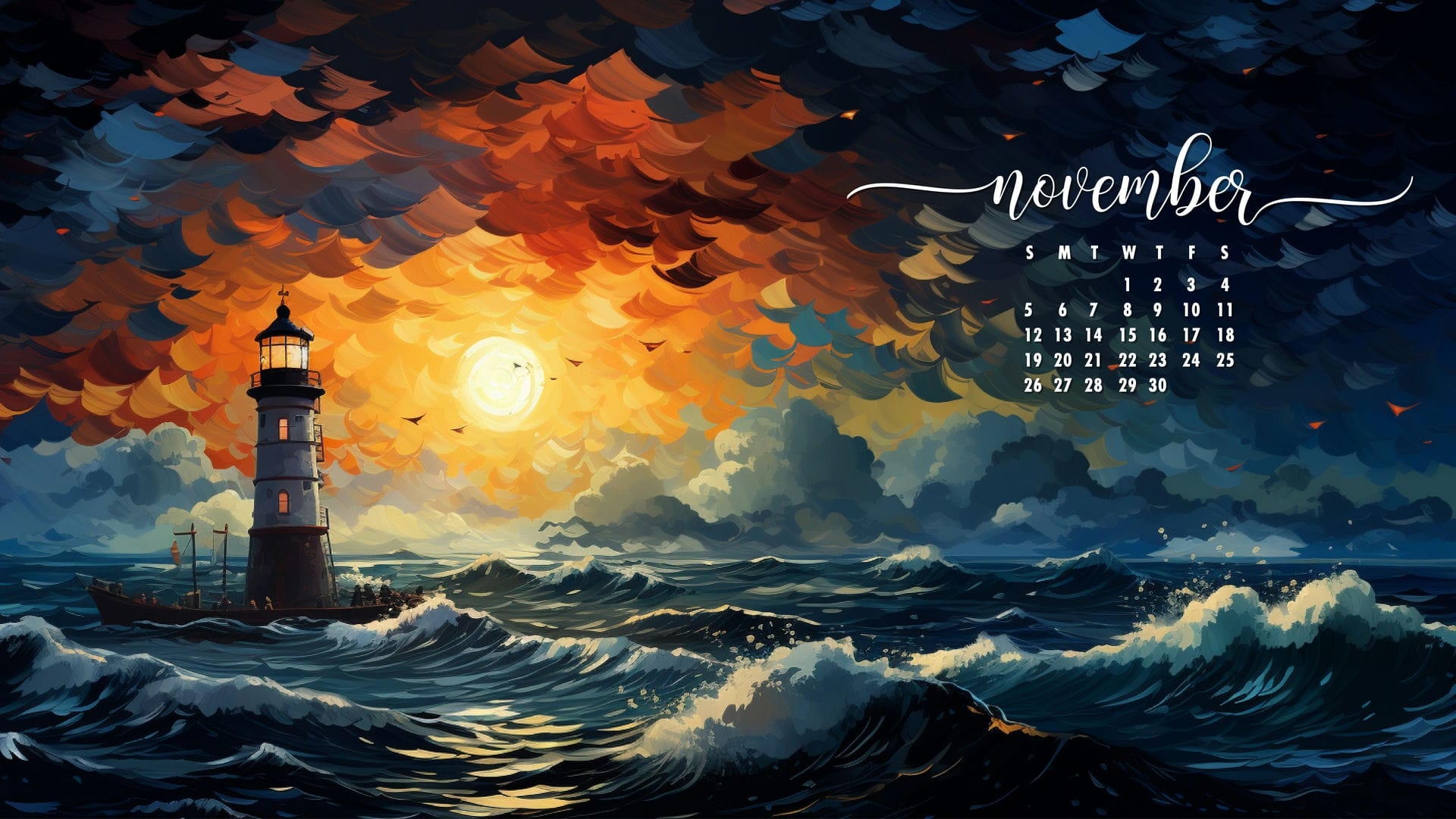 1920x1080 November Calendar Wallpaper Best Desktop & Phone Background, Desktop