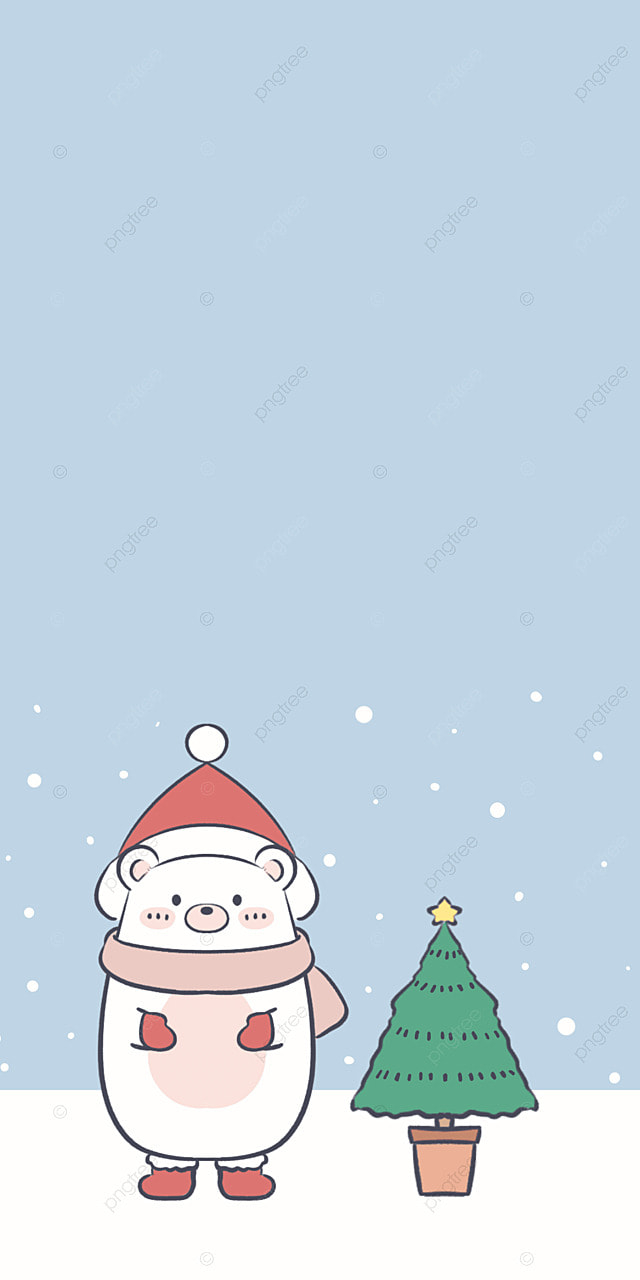 640x1280 White Bear Cartoon Blue Wallpaper Background, Little Bear, Snowing, Wallpaper Background Image for Free Download, Phone