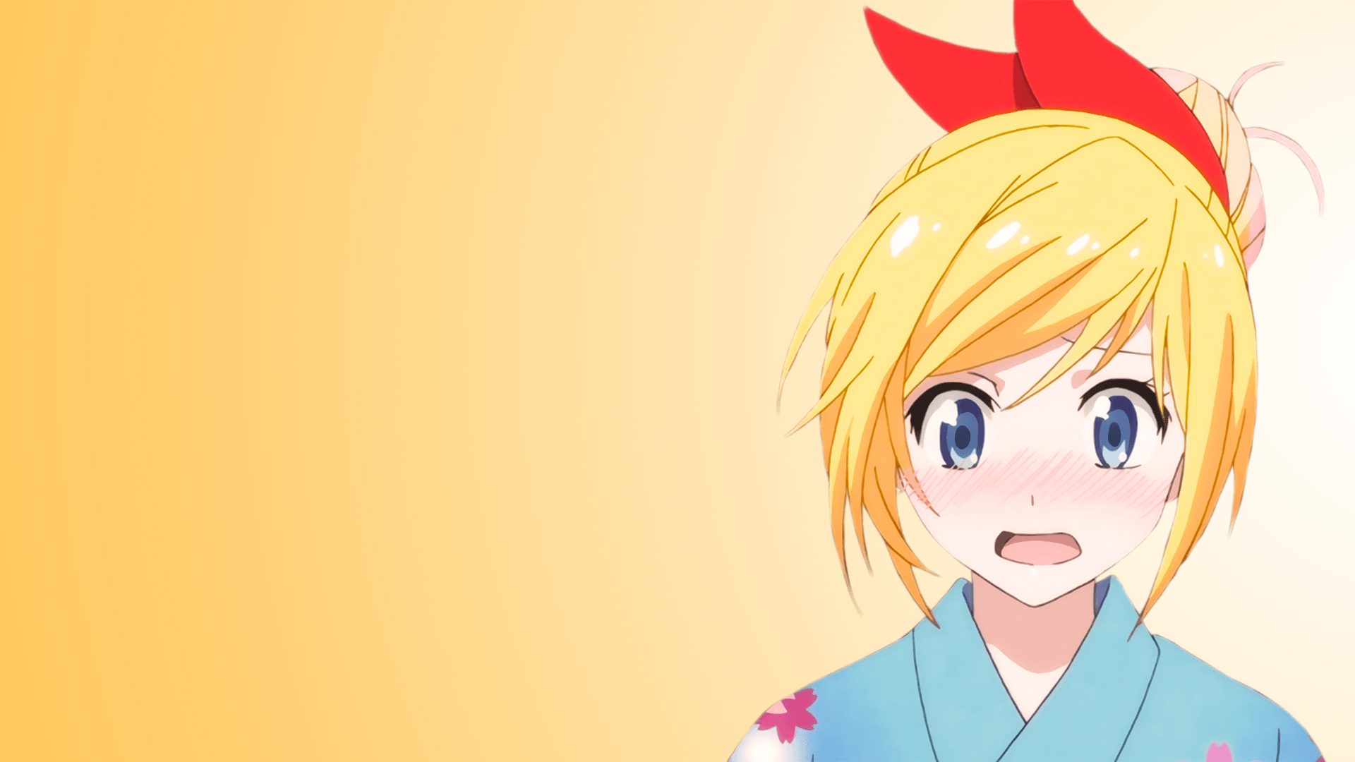 1920x1080 My first time making a wallpaper, any tips? (Nisekoi), Desktop